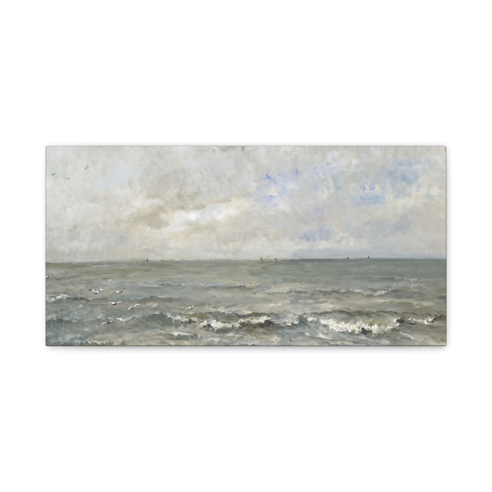 Charles-François Daubigny – Seascape – 1876 – Canvas Wall Art