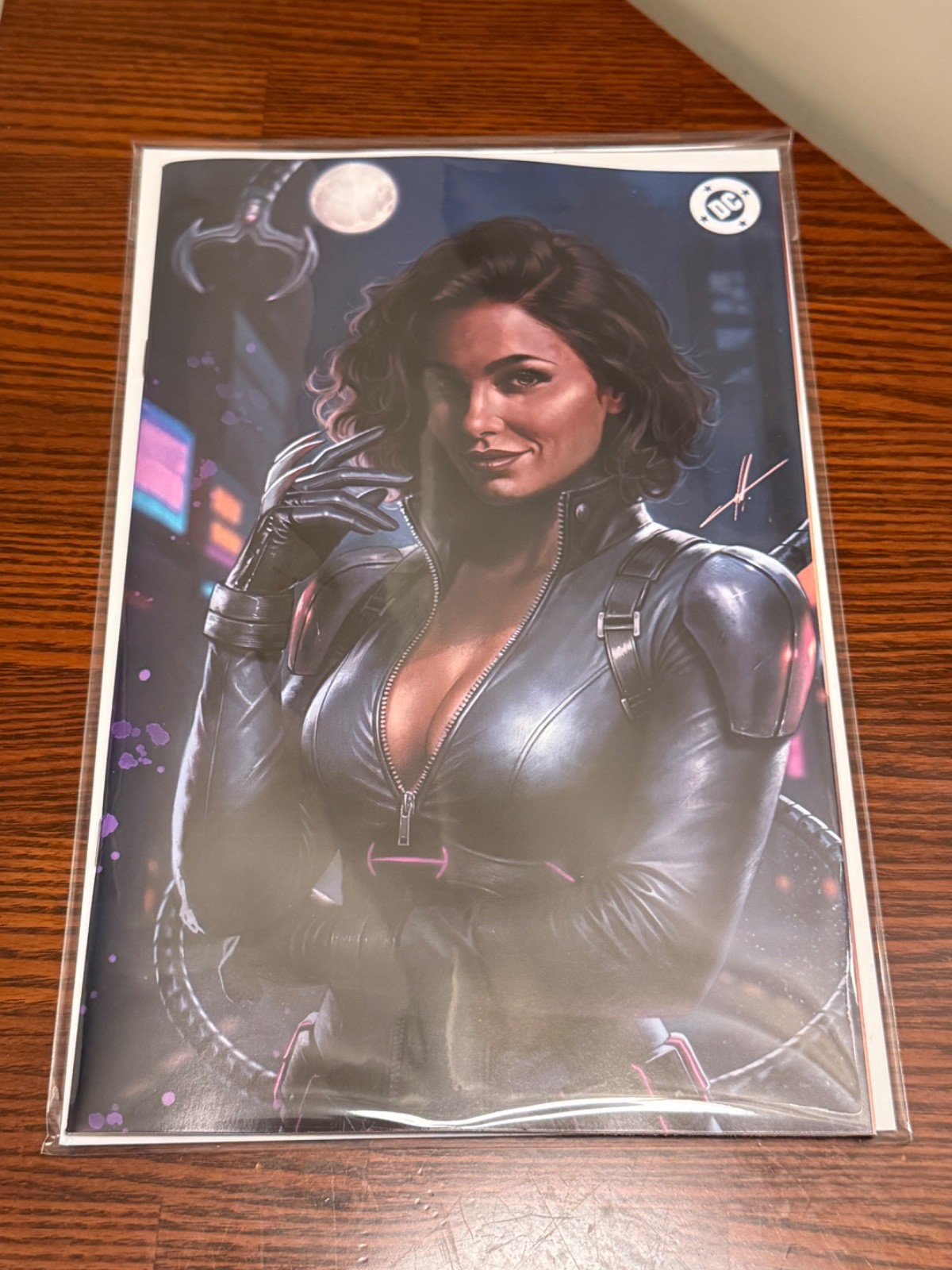 SDCC 2026 KRS Absolute Catwoman #1 Virgin Variant Cover by Carla Cohen In Hand