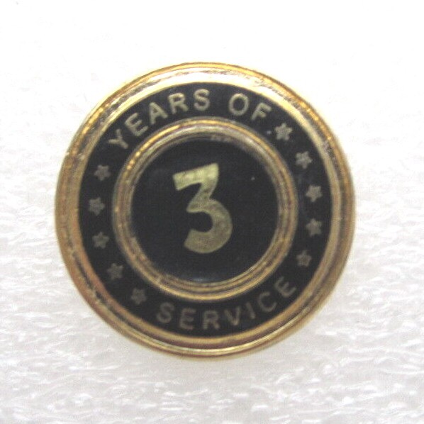 3 Years of Service Employee Lapel Pin (B905)