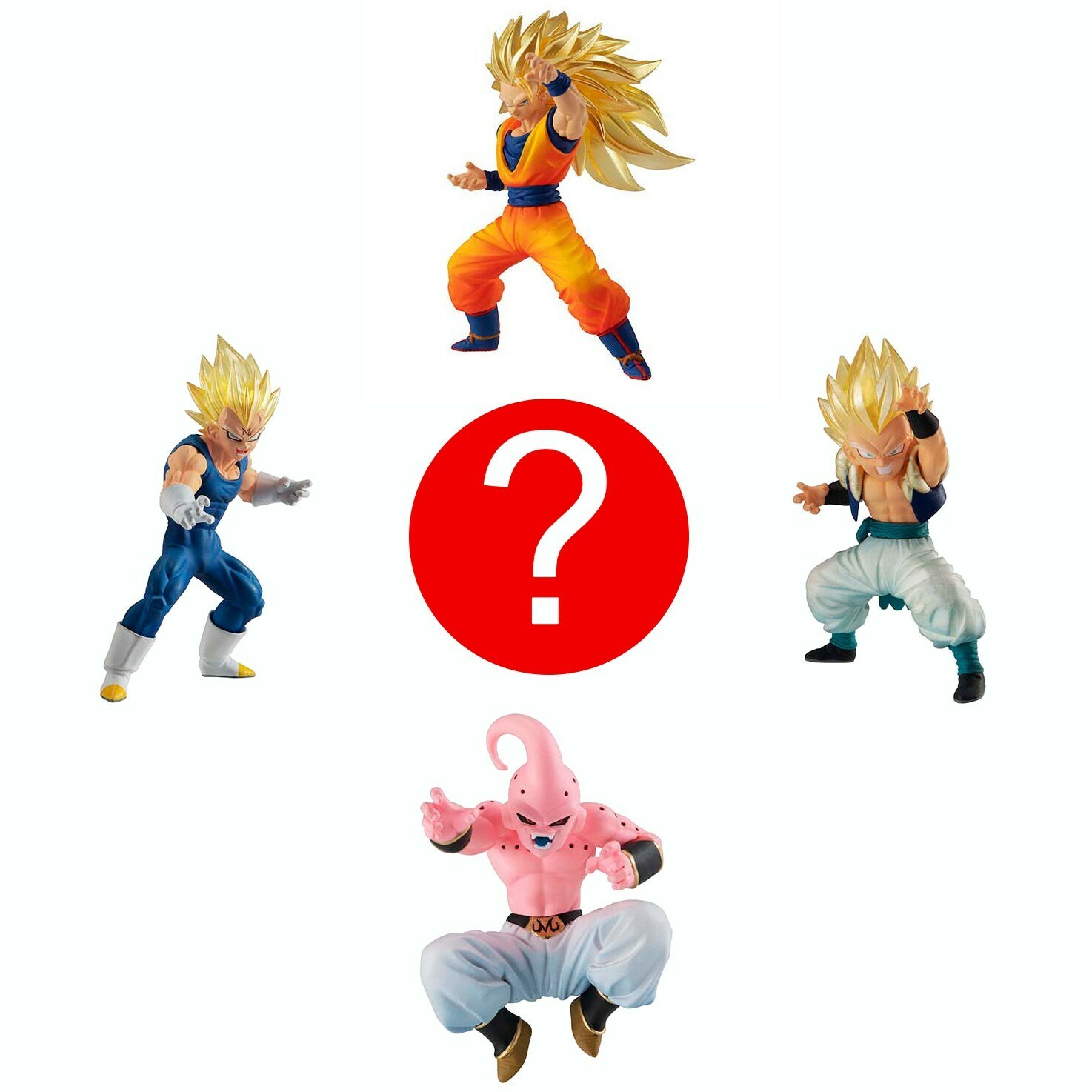 Blind Box HG Dragon Ball Z Super Saiyan Majin Buu Gashapon Figure 1 Random Toy
