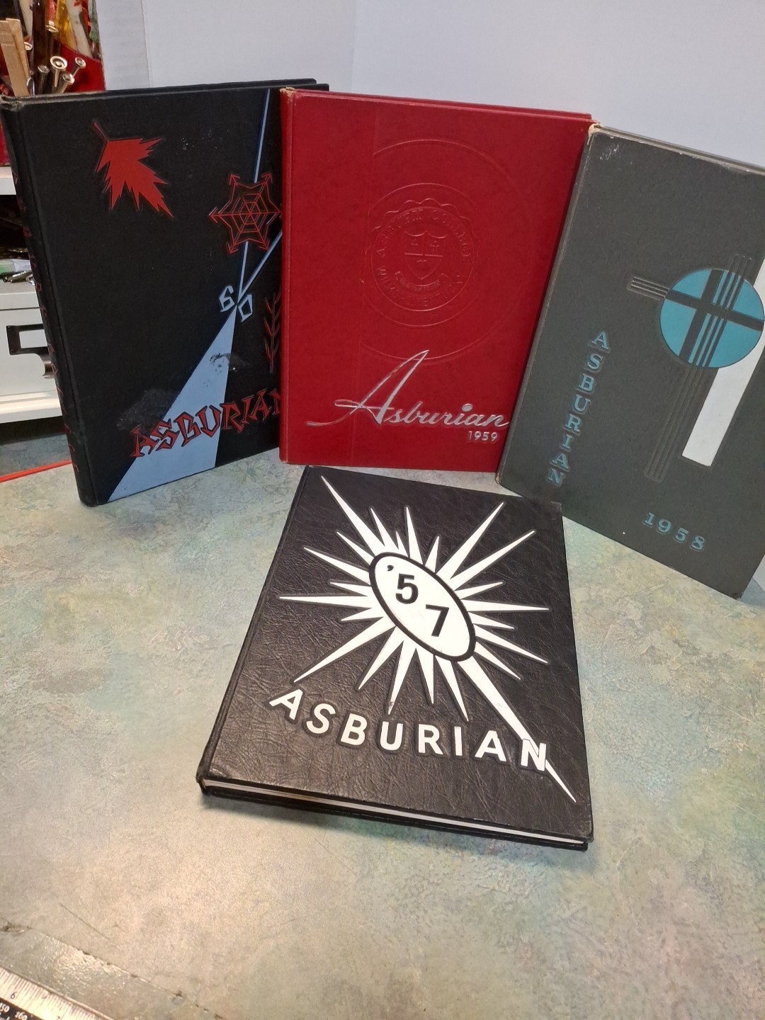 Asburian yearbooks 1957-1960 Asbury College, Wilmore, Kentucky (See Listing)
