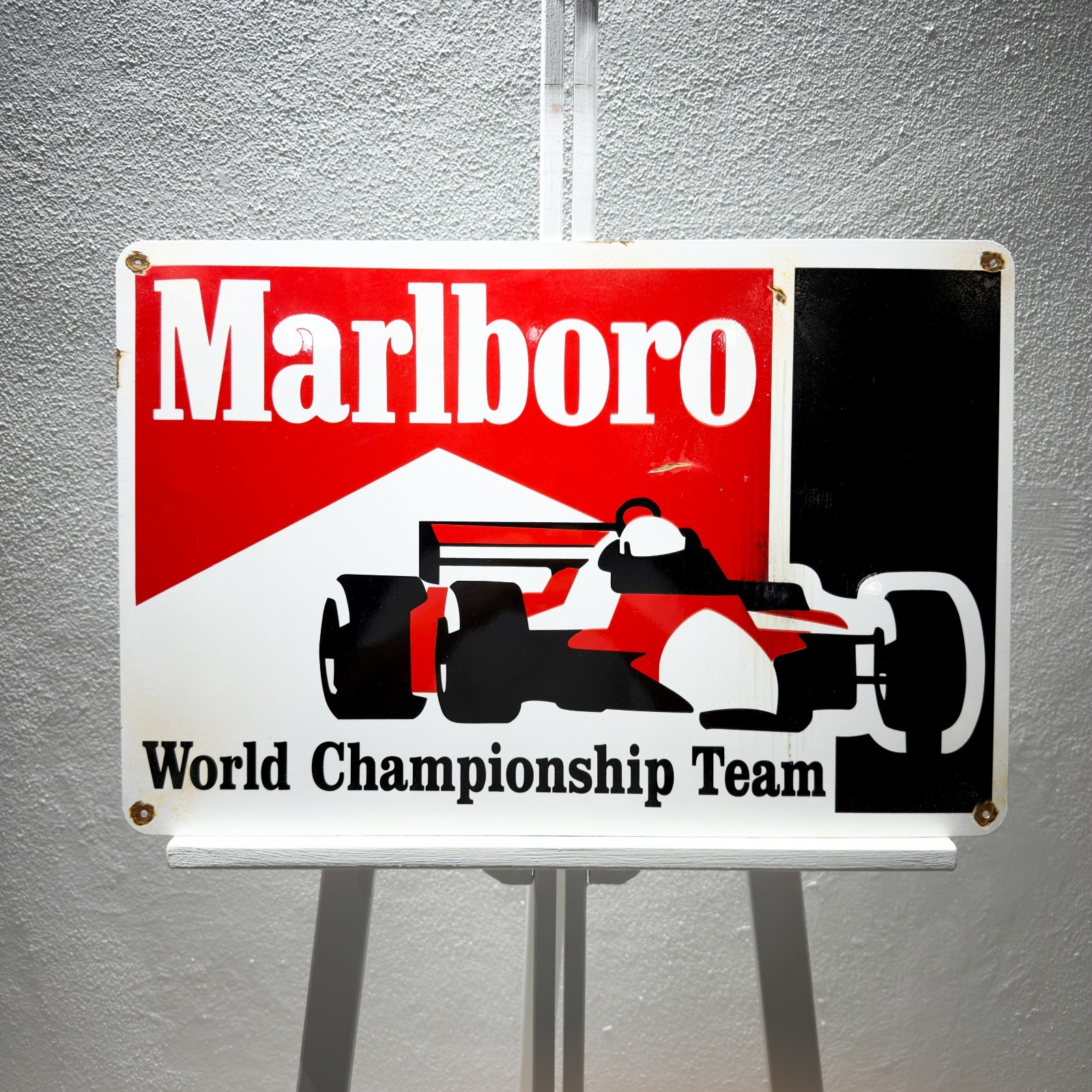Marlboro Rusty Racing Heavy Metal Sign -Garage Decor – 60×40 cm (23.6” × 15.7”)