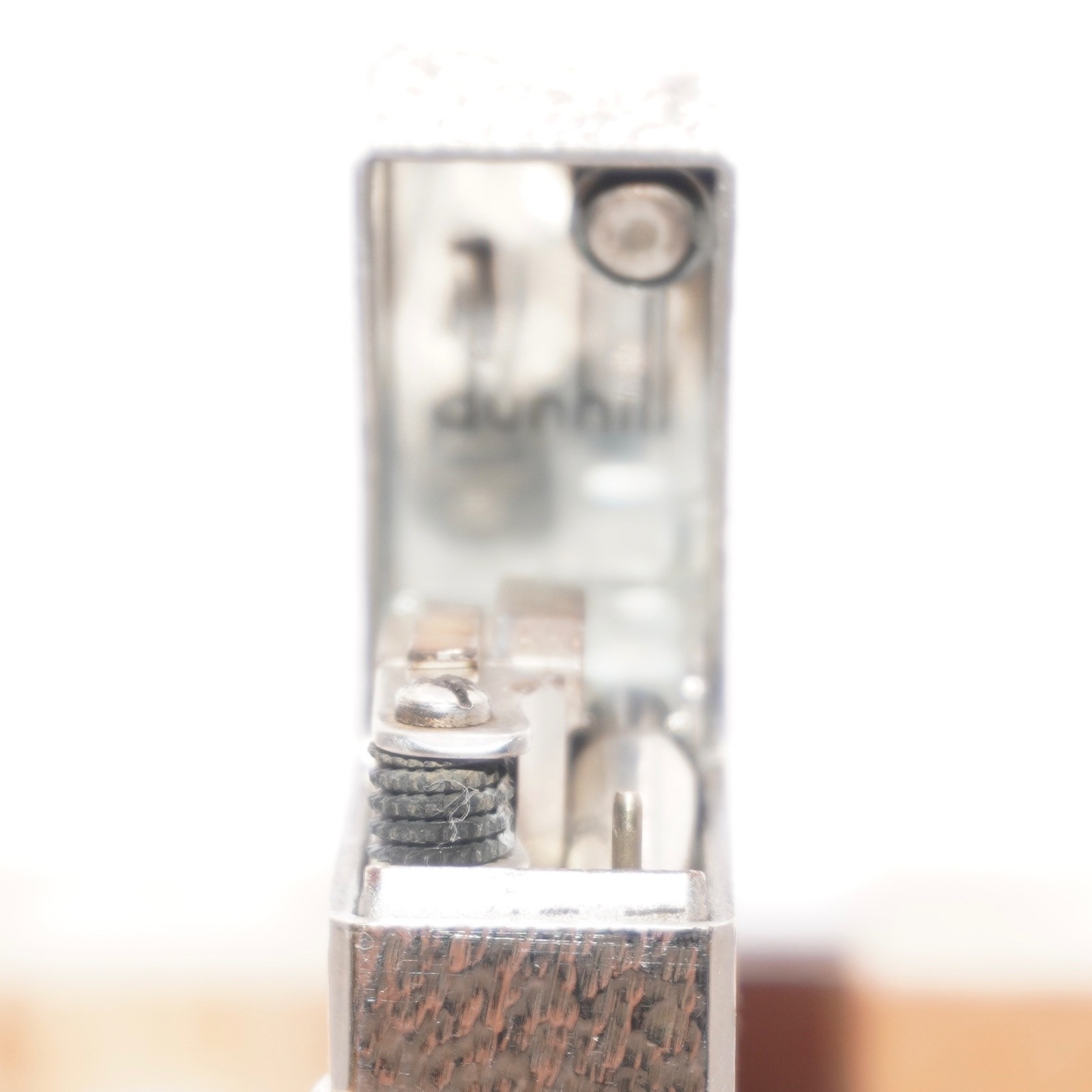 Dunhill Lighter Silver Sand Pattern-Ultrasonically Cleaned_Working