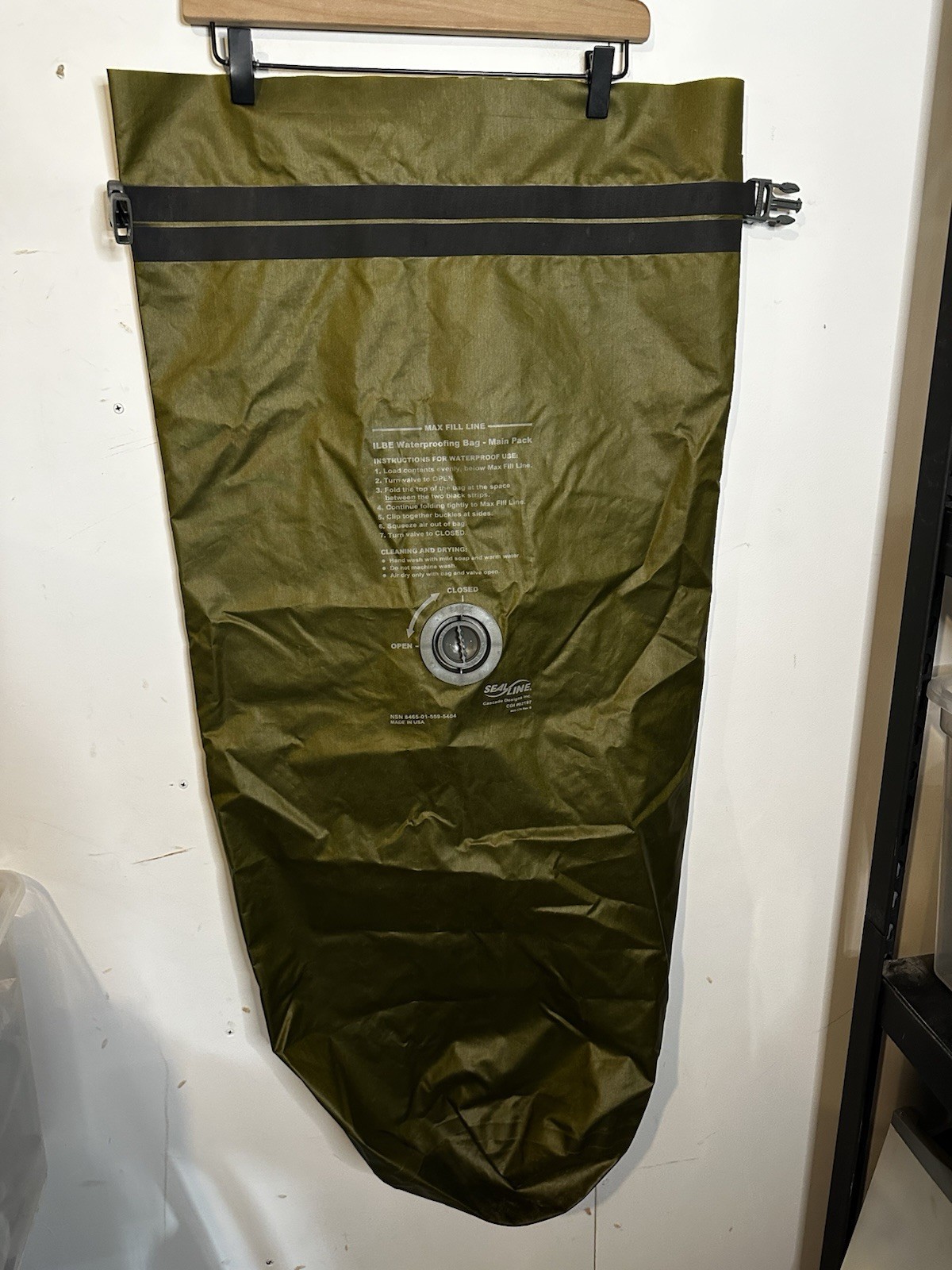 USMC SealLine Waterproof ILBE Main Pack Liner Dry Bag 65L 8465-01-559-5404