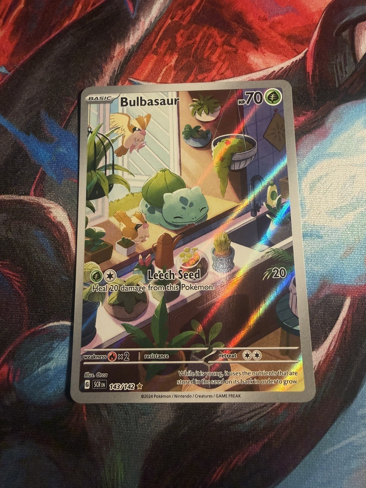 Pokémon TCG Bulbasaur 143/142 Illustration Rare Holo Stellar Crown (2024)