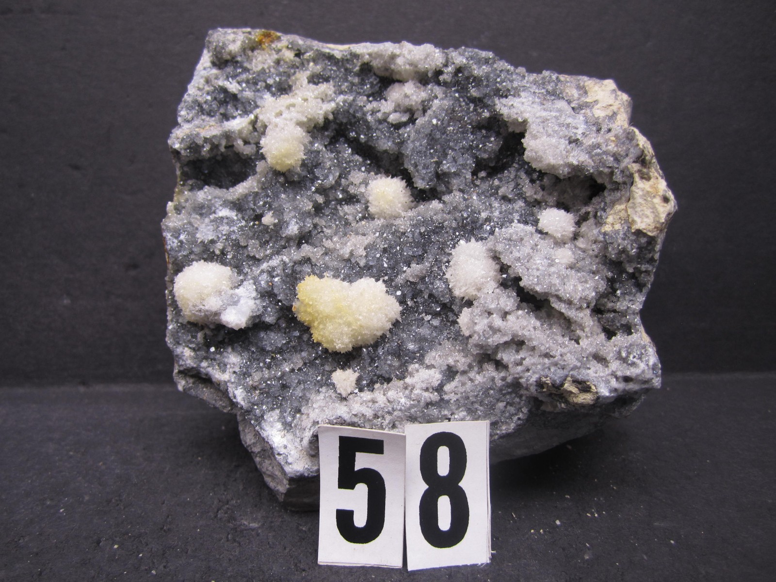Strontianite/Calcite Crystal Cluster, Mount Pleasant Mills, PA #58
