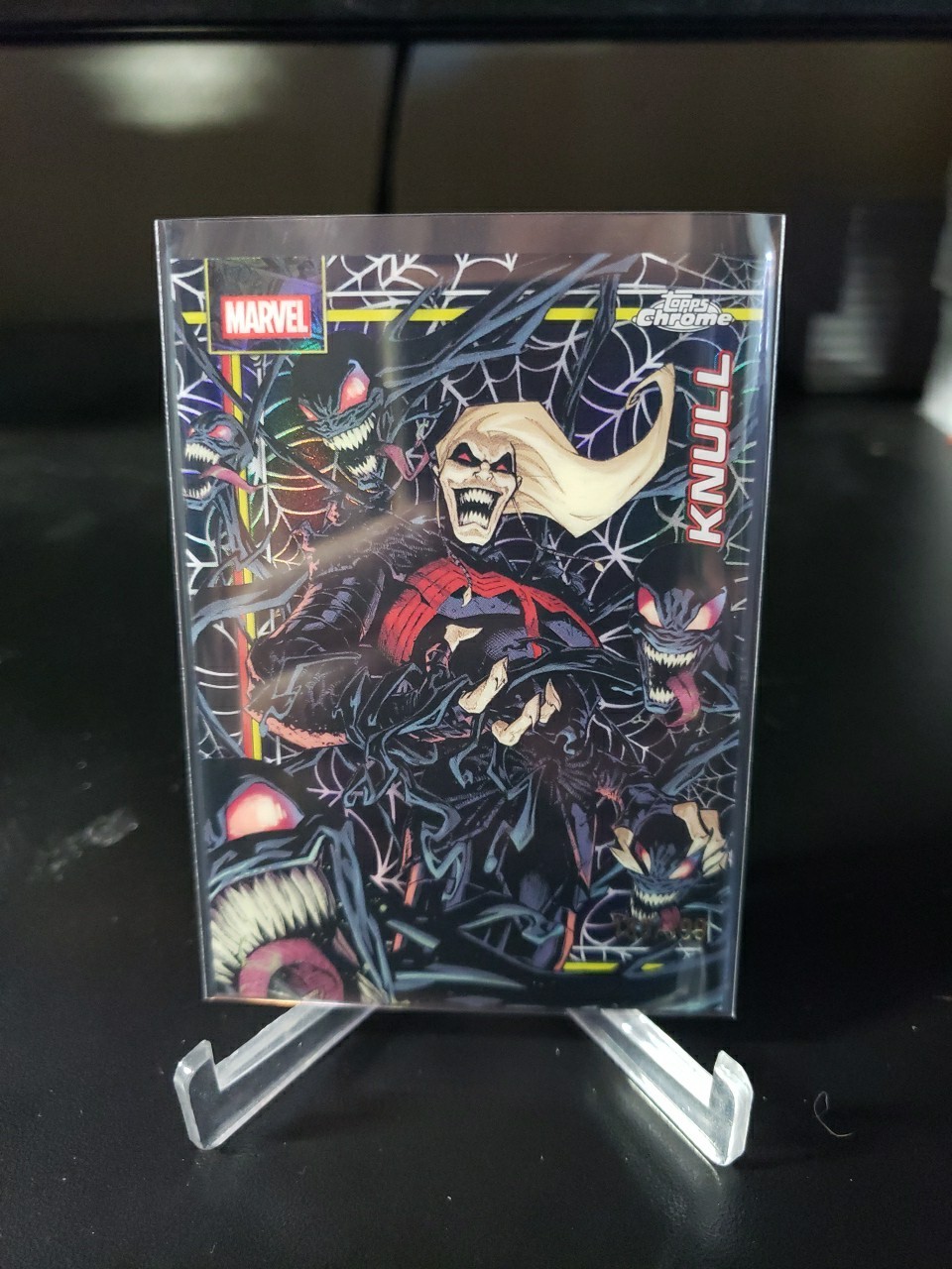 Knull 2026 Topps Chrome Marvel Comics Spider-Web Refractor 189/399