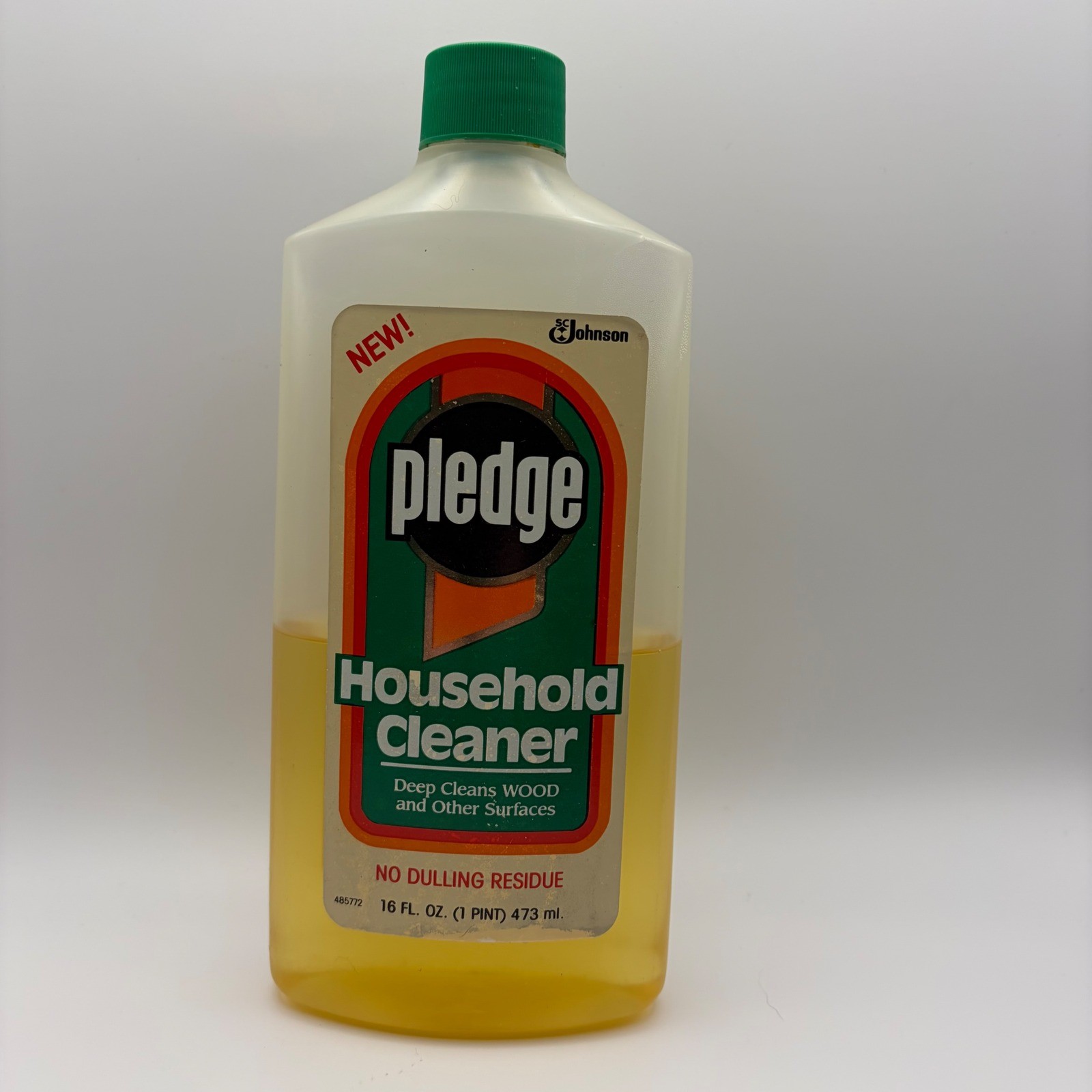 Vintage Pledge Household Cleaner No Residue No Rinse 16 fl oz 1991