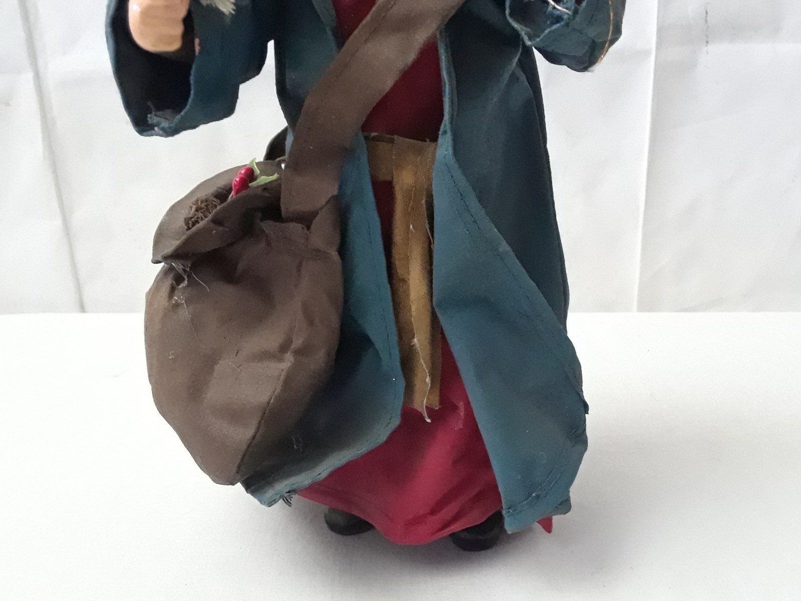 Possible Dreams Clothtique Santa Claus Figurines Sack – Tree 1980’s 9.5 in Tall