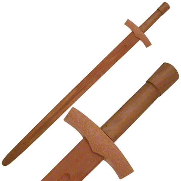 38.5″ BladesUSA Samurai Wooden Training Sword-Natural Hardwood w/Rounded Tip