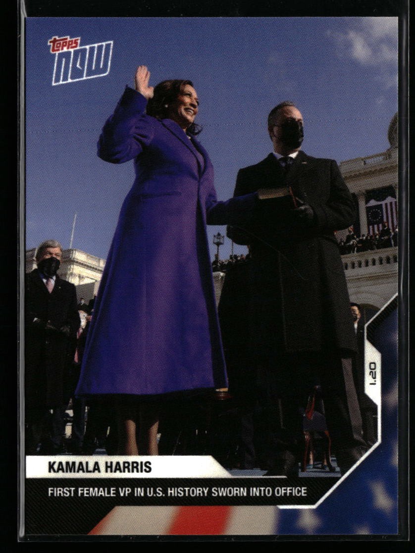 Kamala Harris 2020 Topps Now USA Election #13 First Female VP Sworn Into Office