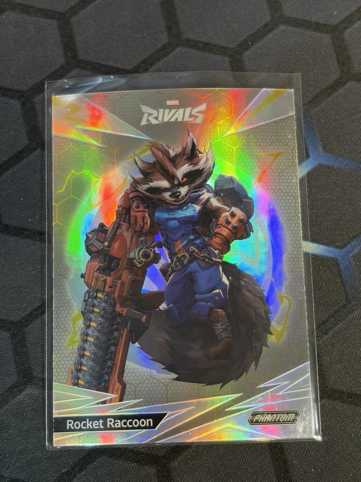 2025 Kakawow Phantom Marvel Rivals Silver Refractor Rocket Raccoon #PMR-I-17