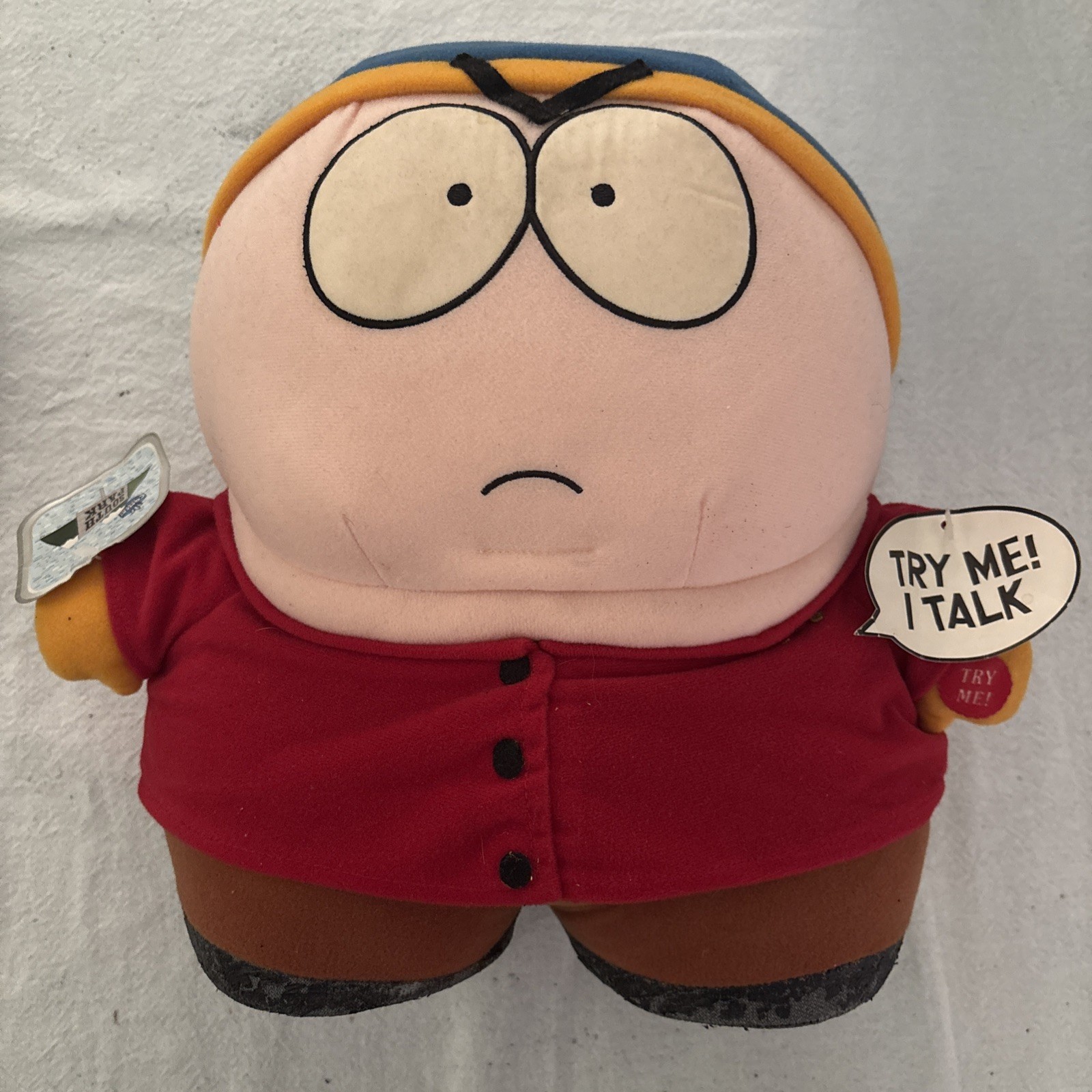 South Park Eric Cartman Plush 12” Talking!! ( RARE) 1998 WORKING