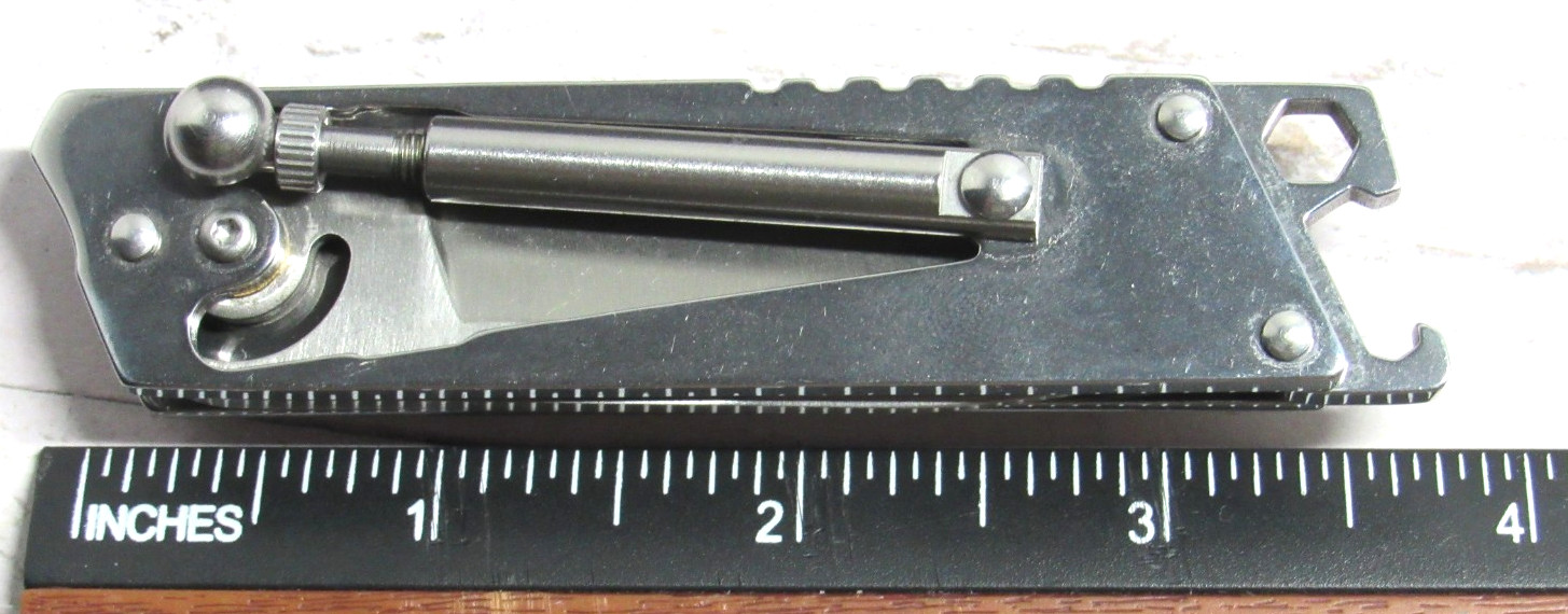 SOG INSTINCT Piston Activated Stainless Steel Folding Pocket Knife-RARE