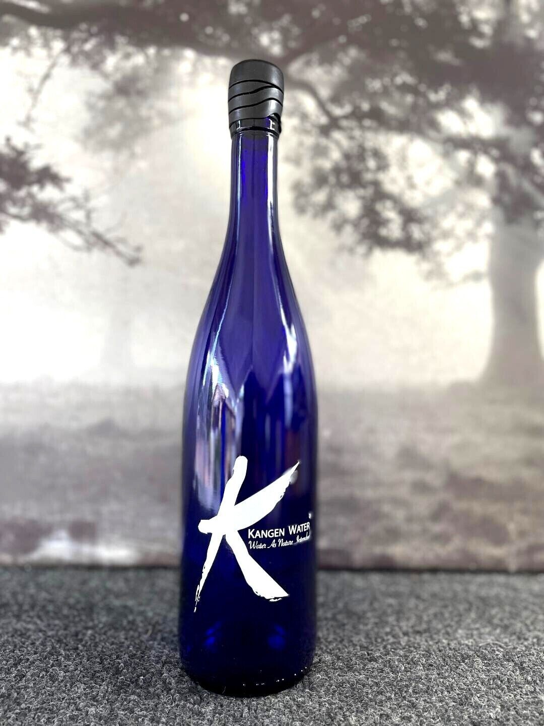 Kangen Elegant Frosted Glass – Bottle Dark Blue