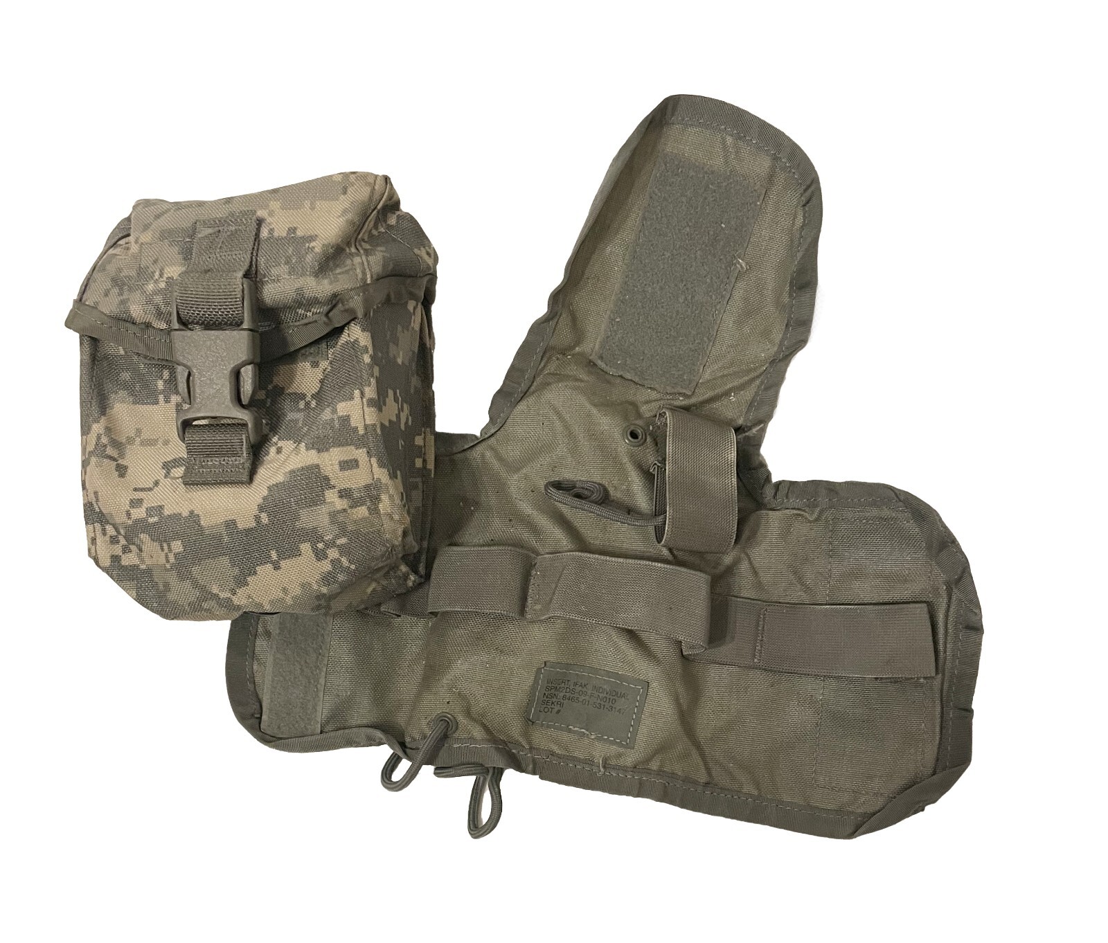 US Army Individual First Aid Kit Pouch, IFAK ACU UCP with Insert EXC