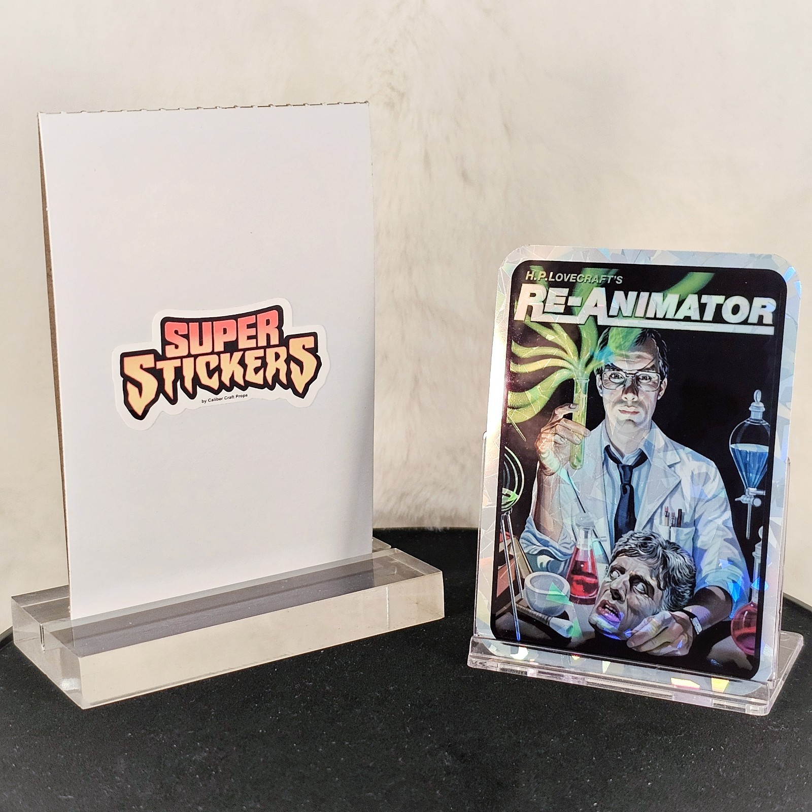 Vending Machine Prism Super Sticker Vintage 80s Horror Foil Holo – Re-Animator!