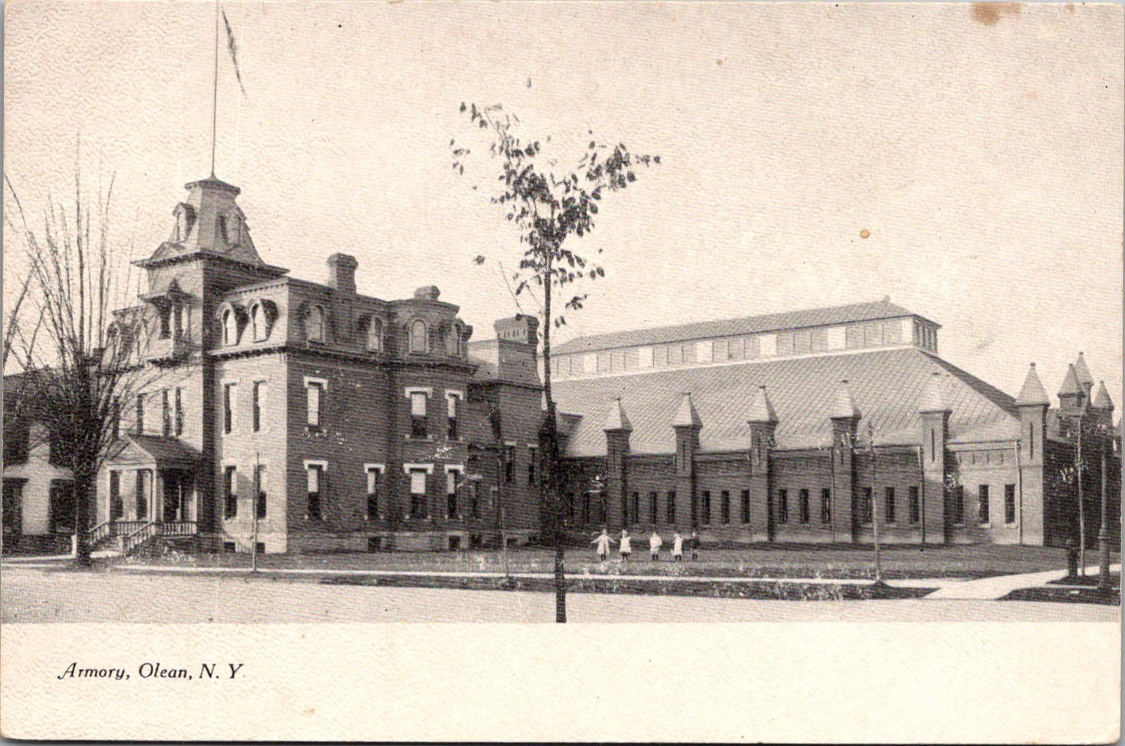 Vintage Postcard – Armory in Olean New York – Pre 1908 Undivided Card (D6)