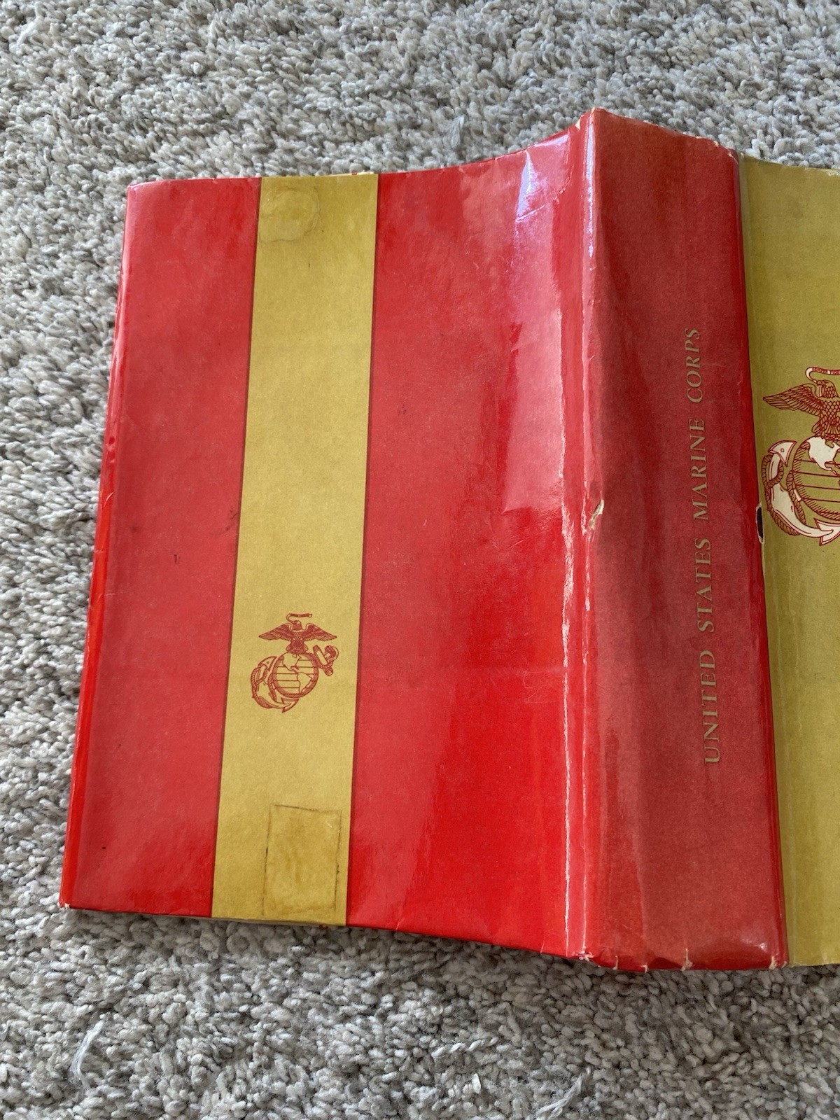 Vintage United States Marine Corps Book Cover Promotional Dust jacket 50s 60s