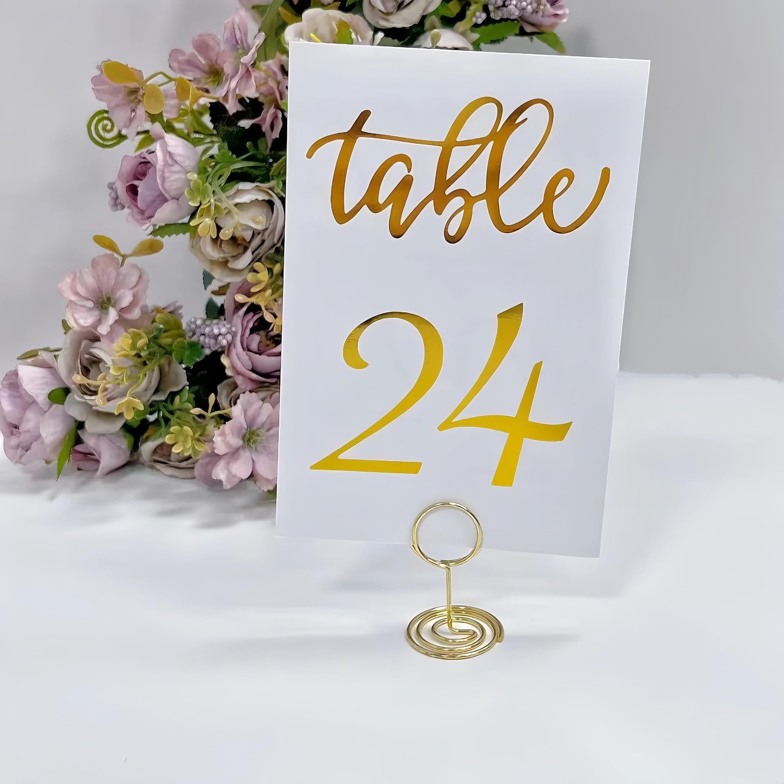 30Pcs Table Number Holders,Wire Place Card Holder Table Sign Holder Name Menu…