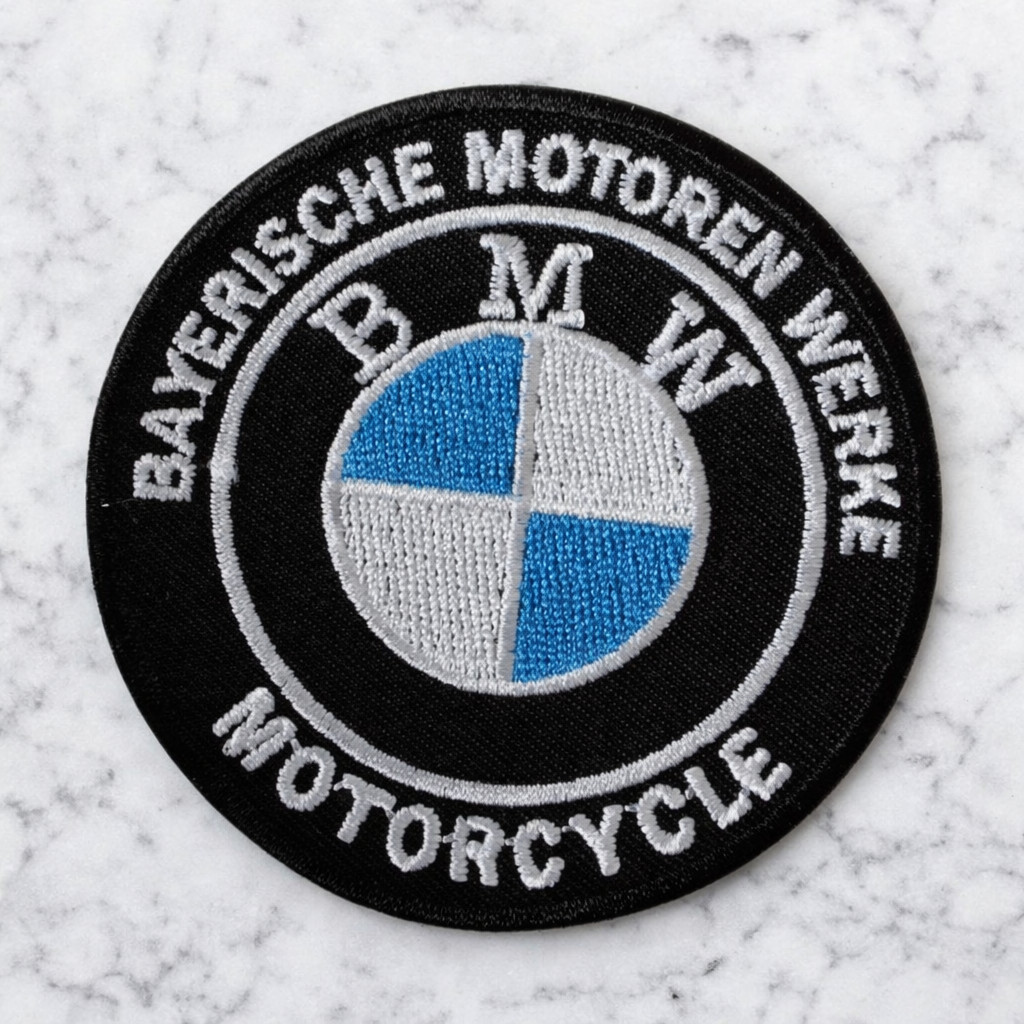 BMW MOTORCYCLES EMBROIDERED IRON ON PATCH 3.25″X 3.25″ FREE SHIPPING & TRACKING
