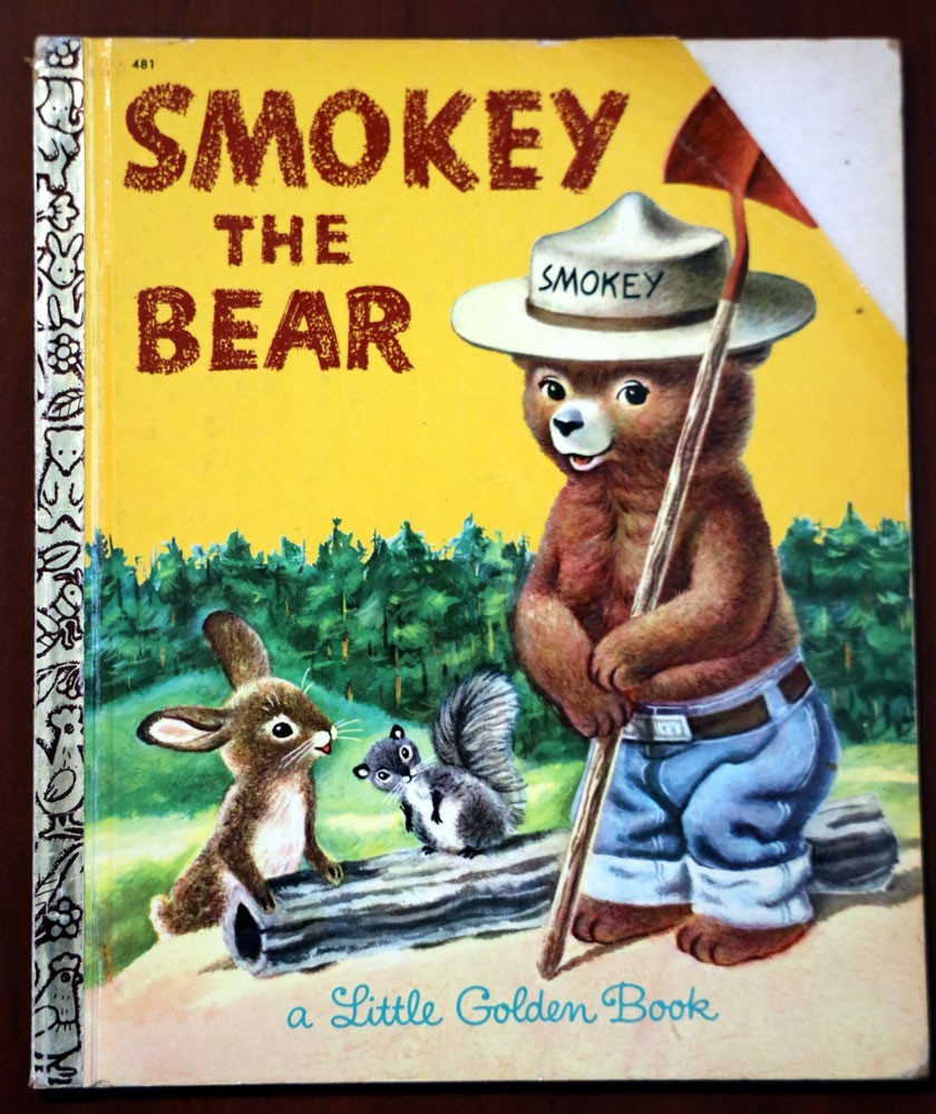 SMOKEY THE BEAR Jane Werner/Richard Scarry #481 Vintage Little Golden Book 1968