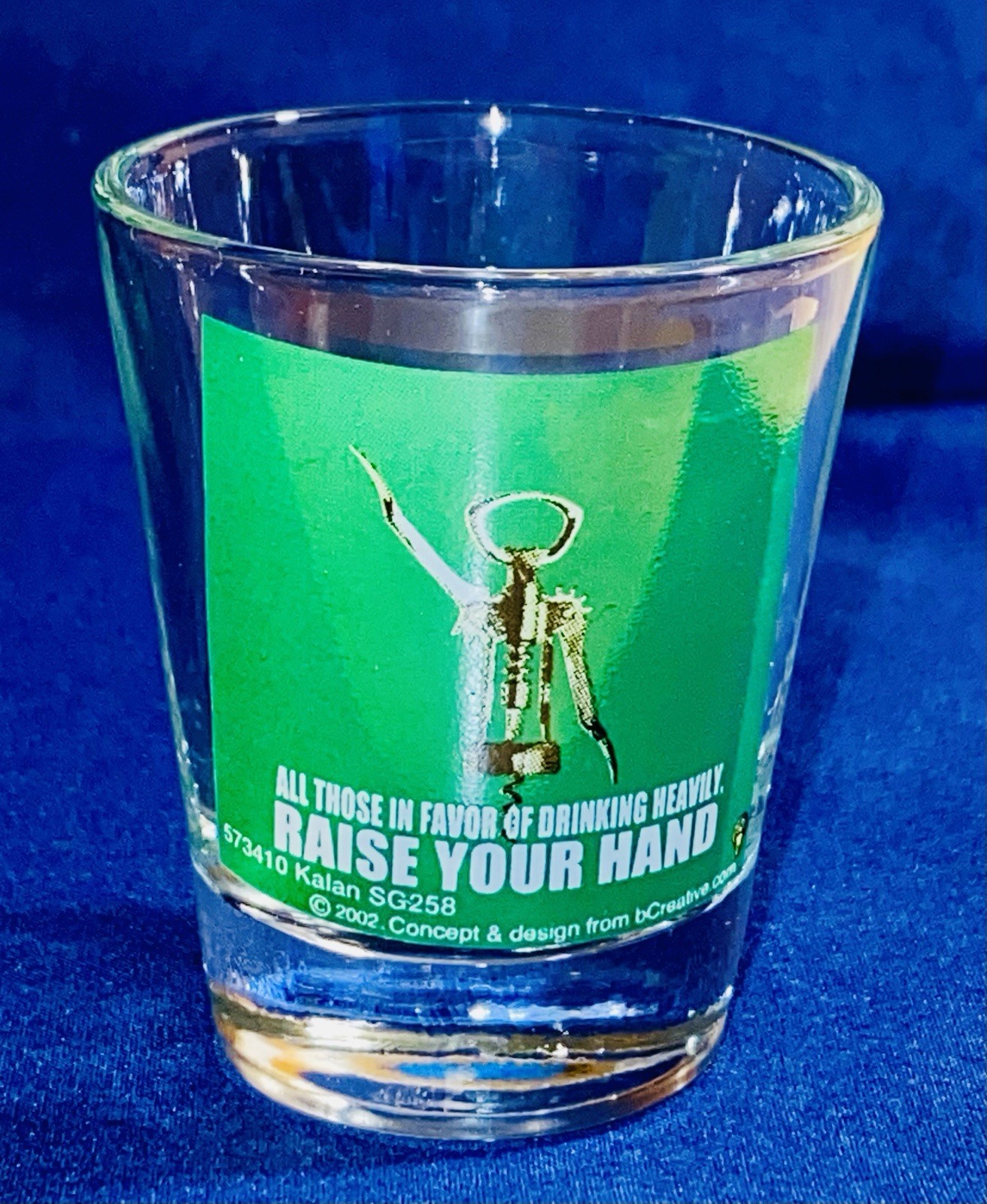 Raise Your Hand Drinking 2.5″ Gag Gift Funny Shot Glass Barware Man Cave