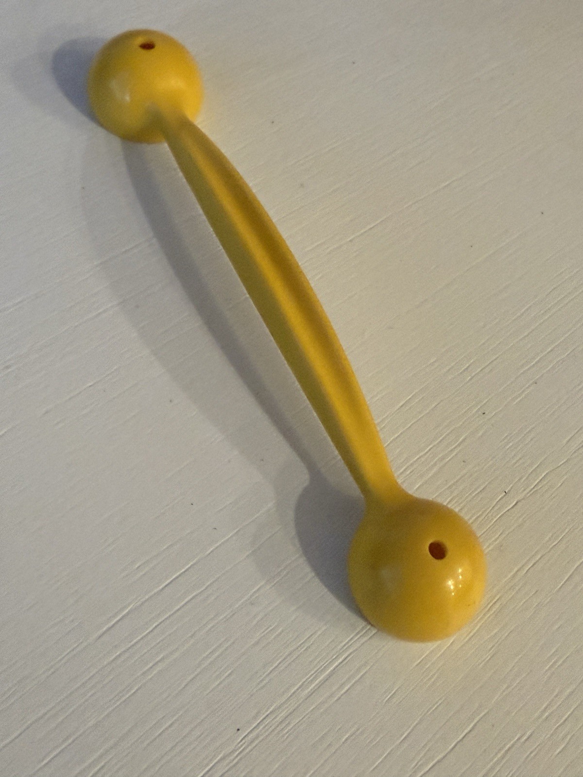 Tupperware Yellow Plastic Double-Sided Round Measuring Spoon, 1 Item, 1 Pack