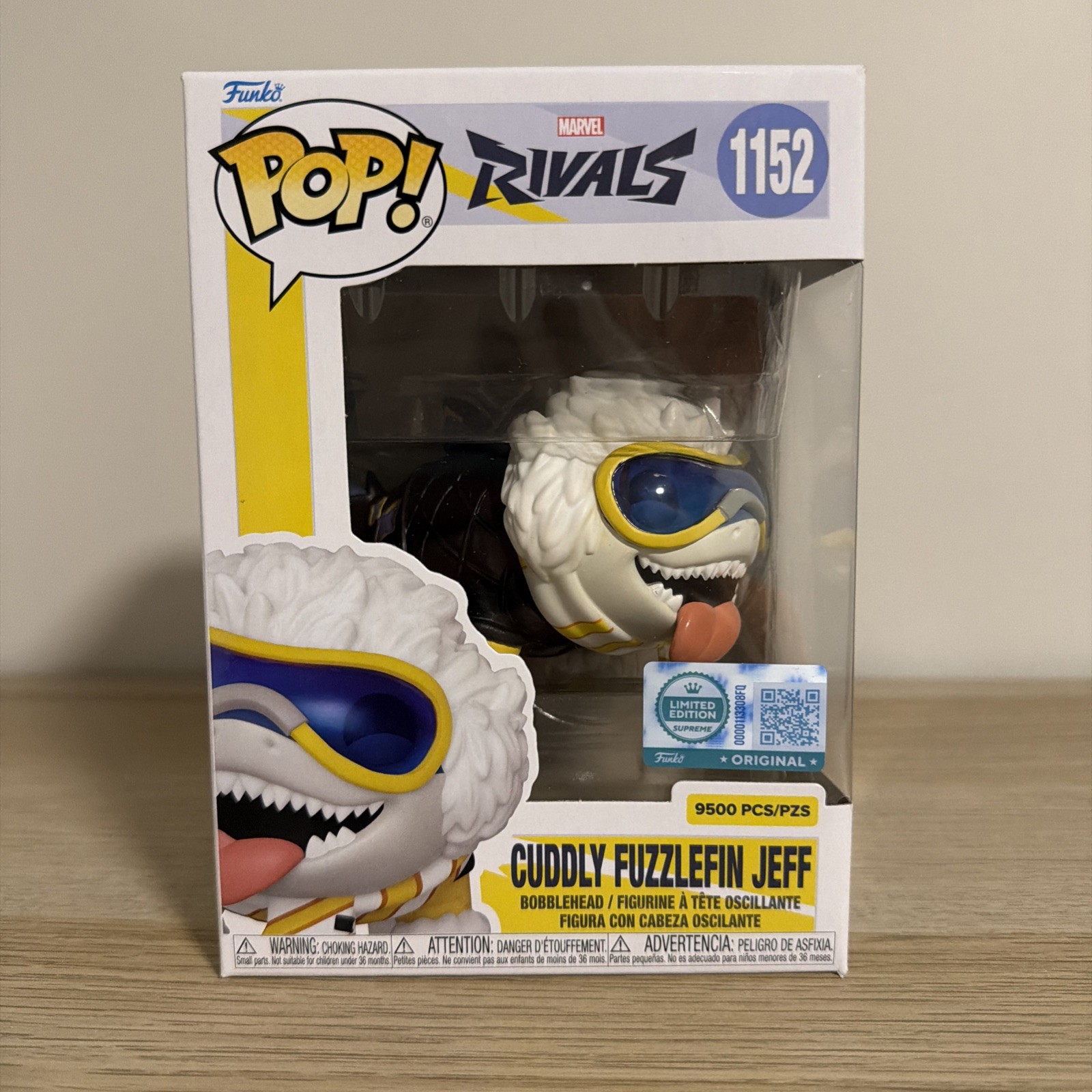 Funko Pop! Vinyl: Marvel-Cuddly Fuzleffin Jeff 9500pcs/pzs #1152 w/barcode