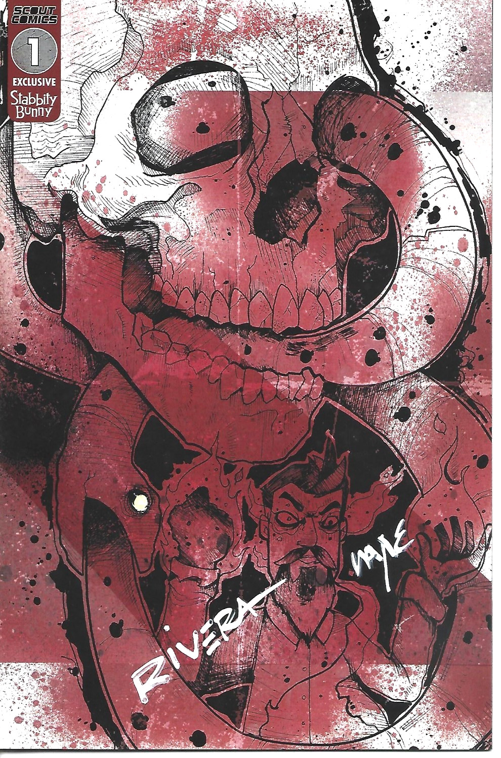 STABBITY BUNNY EMMET’S STORY #1 CHRIS HAMER VAR 2X SIGNED RIVERA/HALL SCOUT NEW