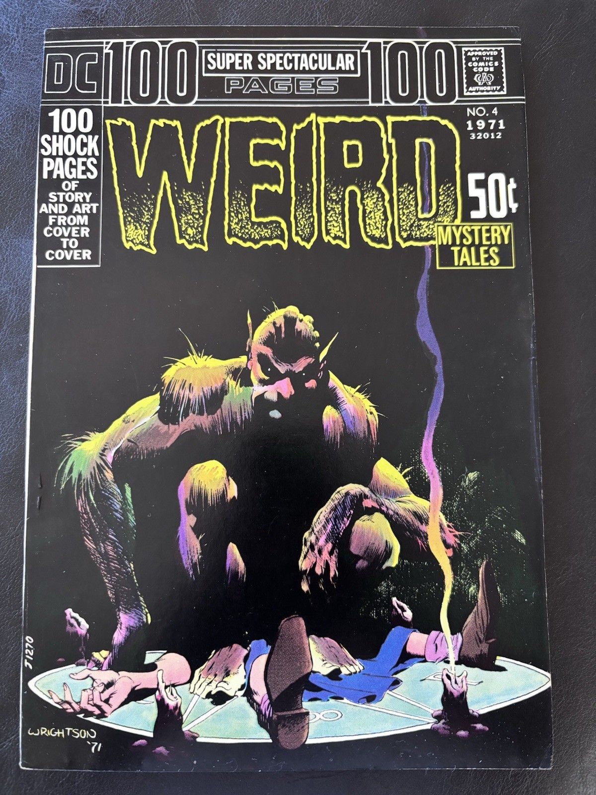 DC 100 Page Super Spectacular #4 Weird Mystery Tales 1971 Wrightson. Color Touch