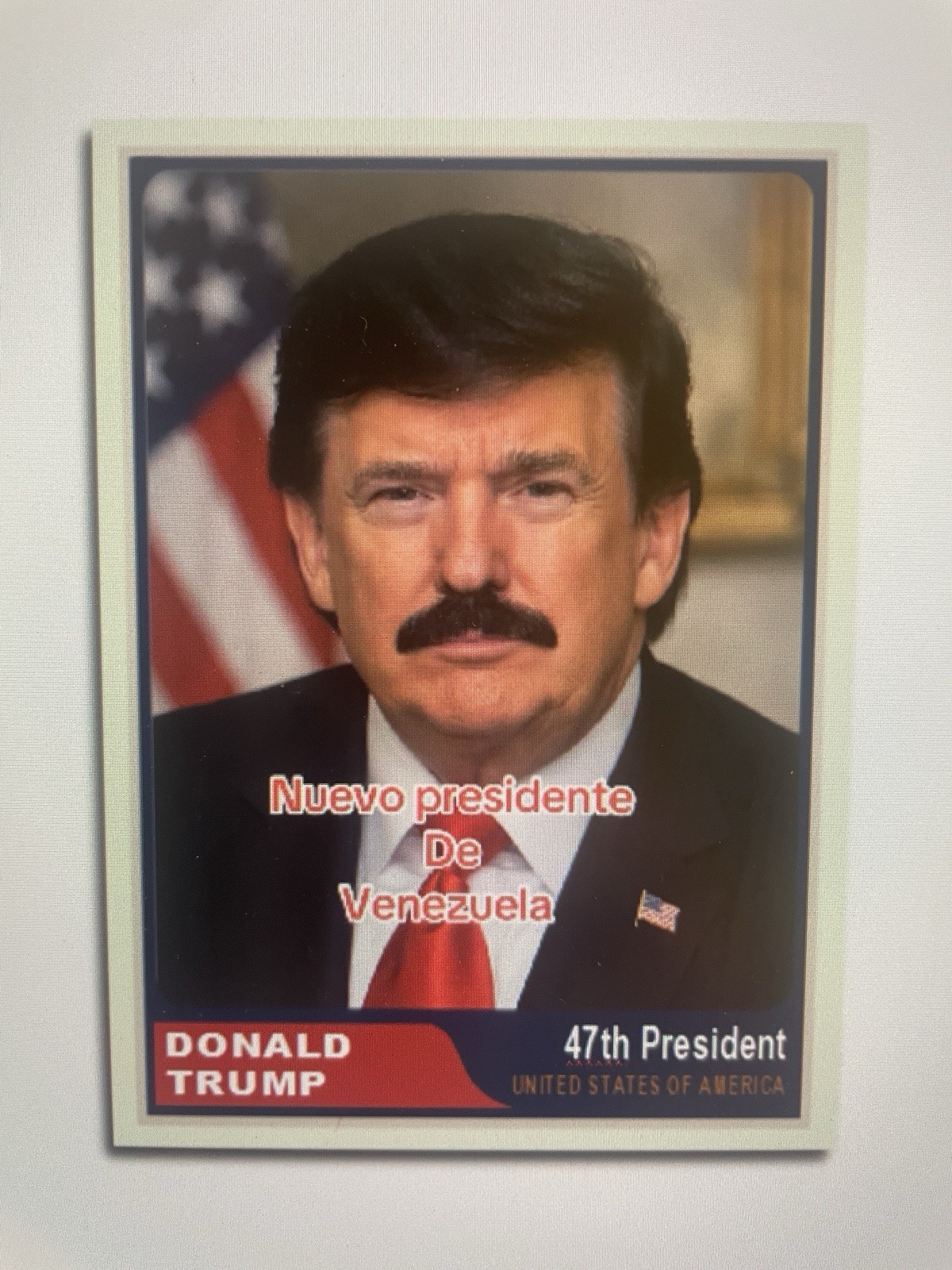 Donald Trump 2025”47“ Custom ACEO Nuevo Presidente
