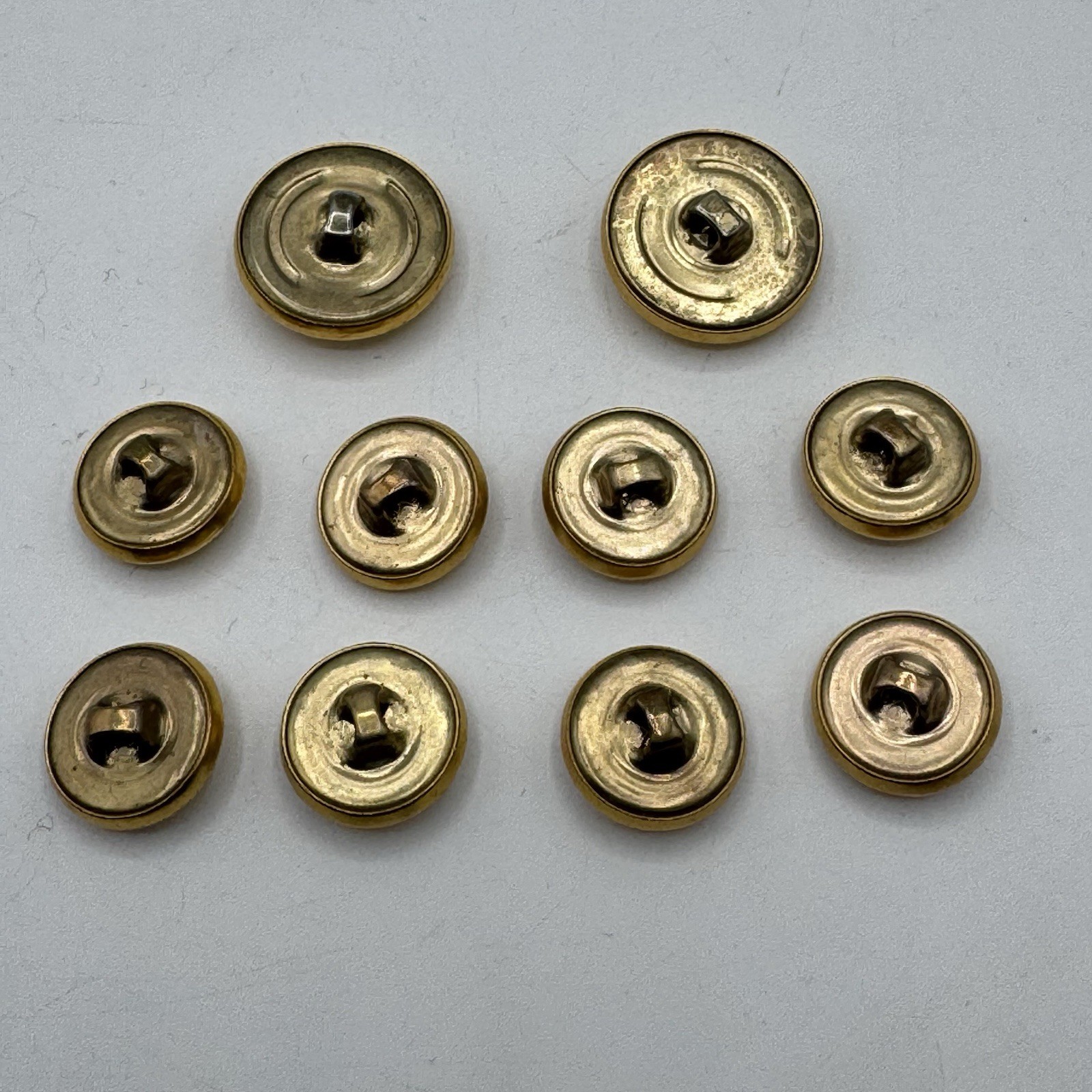 Royal Marines Gold Buttons Replacement Nautical Anchor Crest 15mm 20mm Set 10