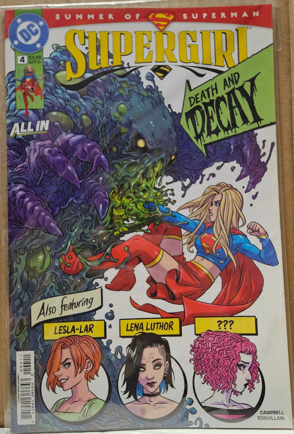 Supergirl #4 Sophie Campbell Cover (DC Comics October 2025)