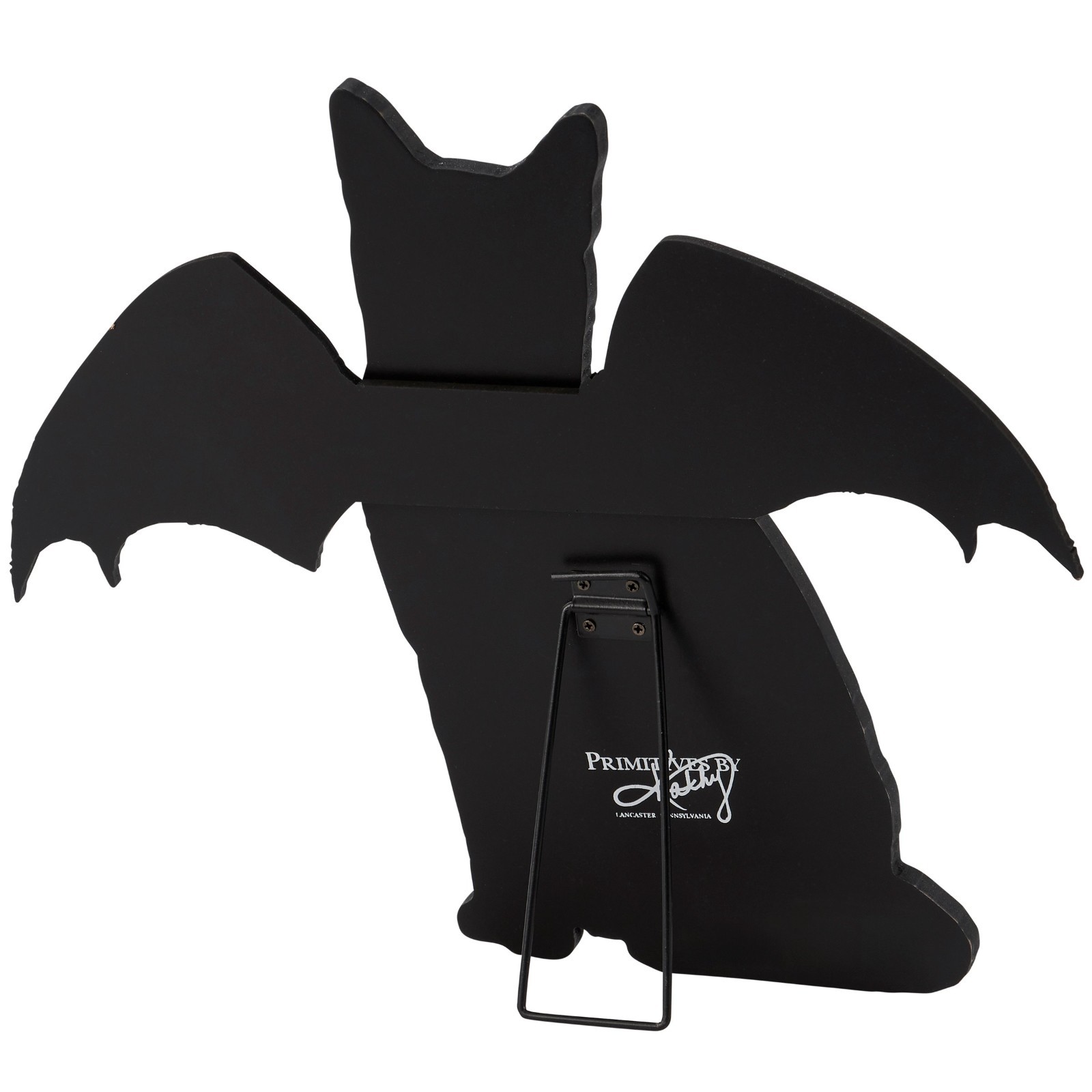 Primitives by Kathy Halloween Black Cat Bat Sitter Stand Up Sign Home Decor Fall