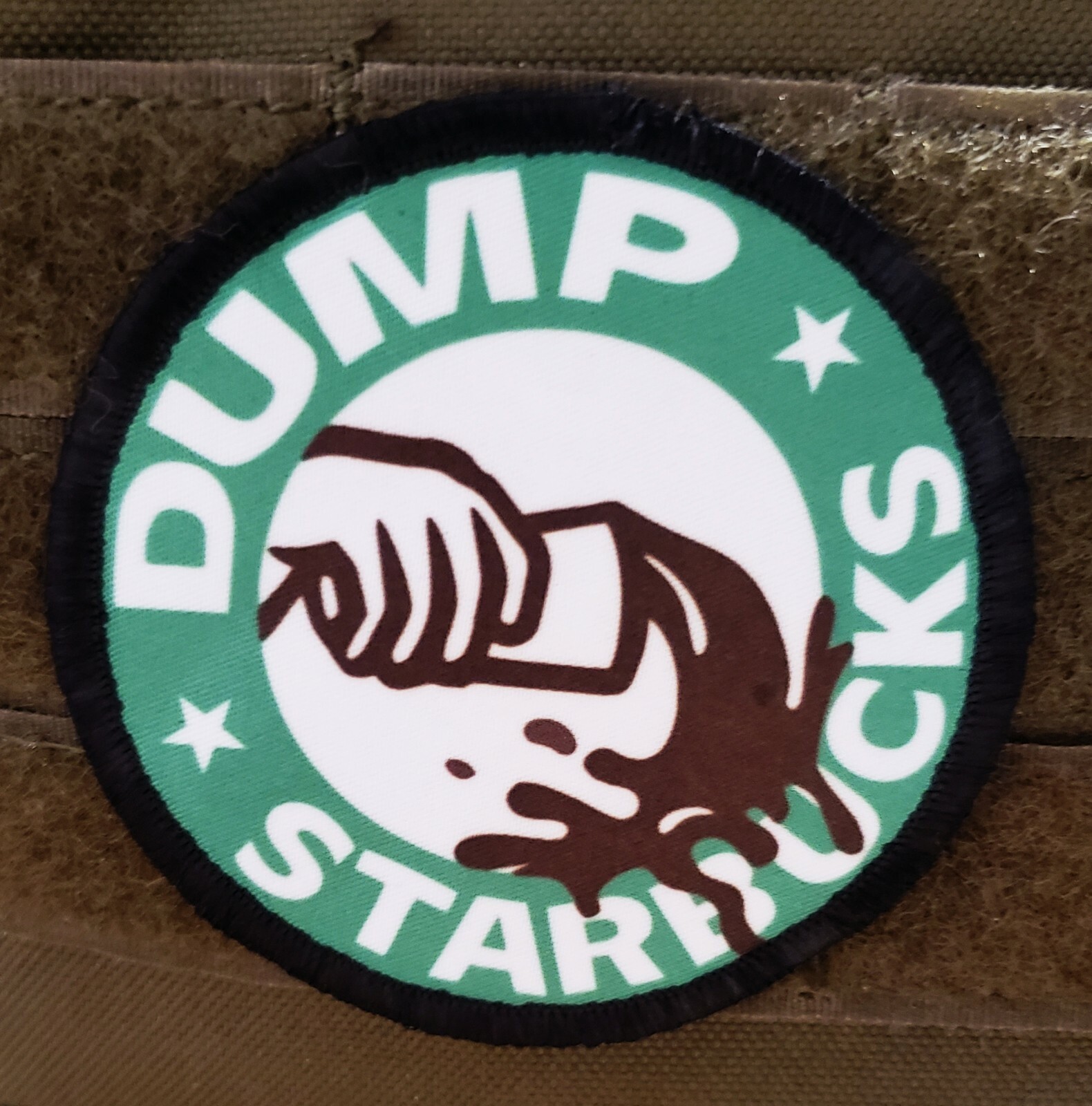 Tactical Guns and Coffee Morale Patch Funny Military Army Hook Flag Dunkin