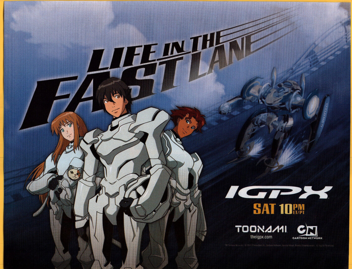 IPGX Toonami Life in the Fast Lane Anime Game Print Ad / Poster Promo Art 2005