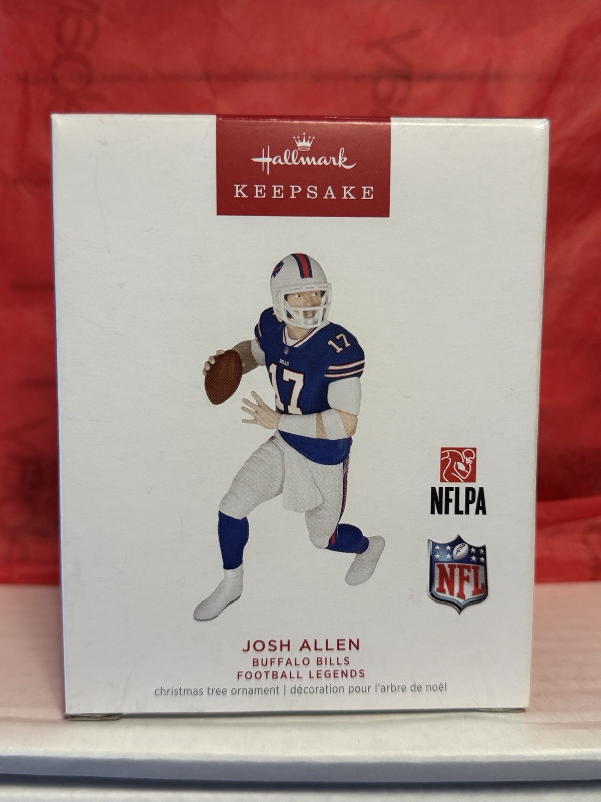 HALLMARK 2023 JOSH ALLEN BUFFALO BILLS FOOTBALL LEGENDS NFL ORNAMENT