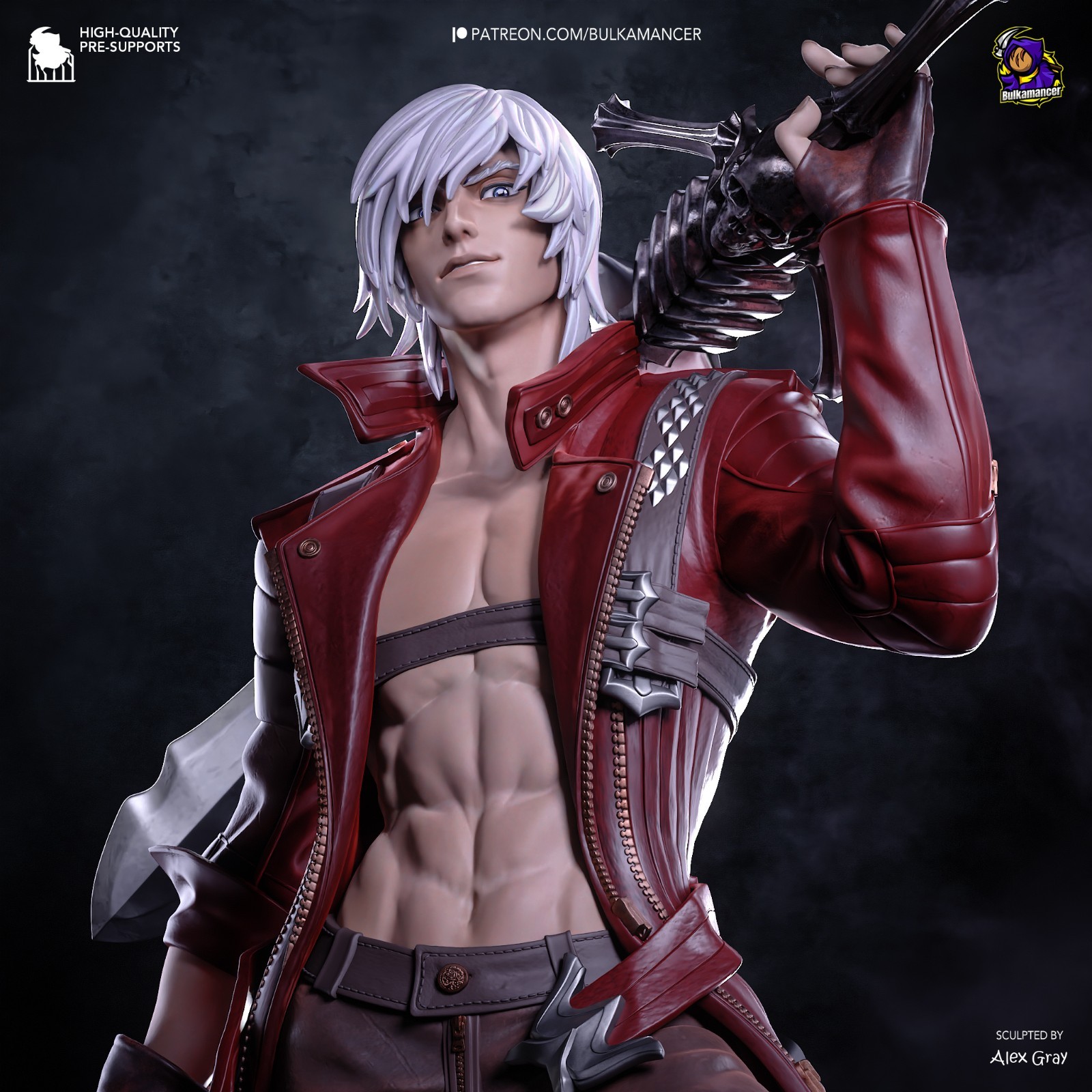 Dante | Devil May Cry 3 | High Quality Unpainted Resin Garage Kit 1:6