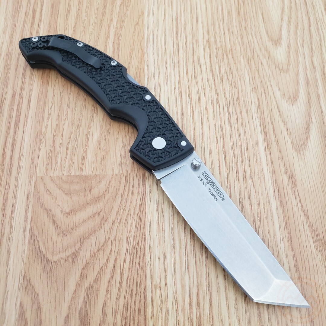 Cold Steel Large Voyager Folding Knife 4″ AUS-10A Steel Blade Griv-Ex Handle