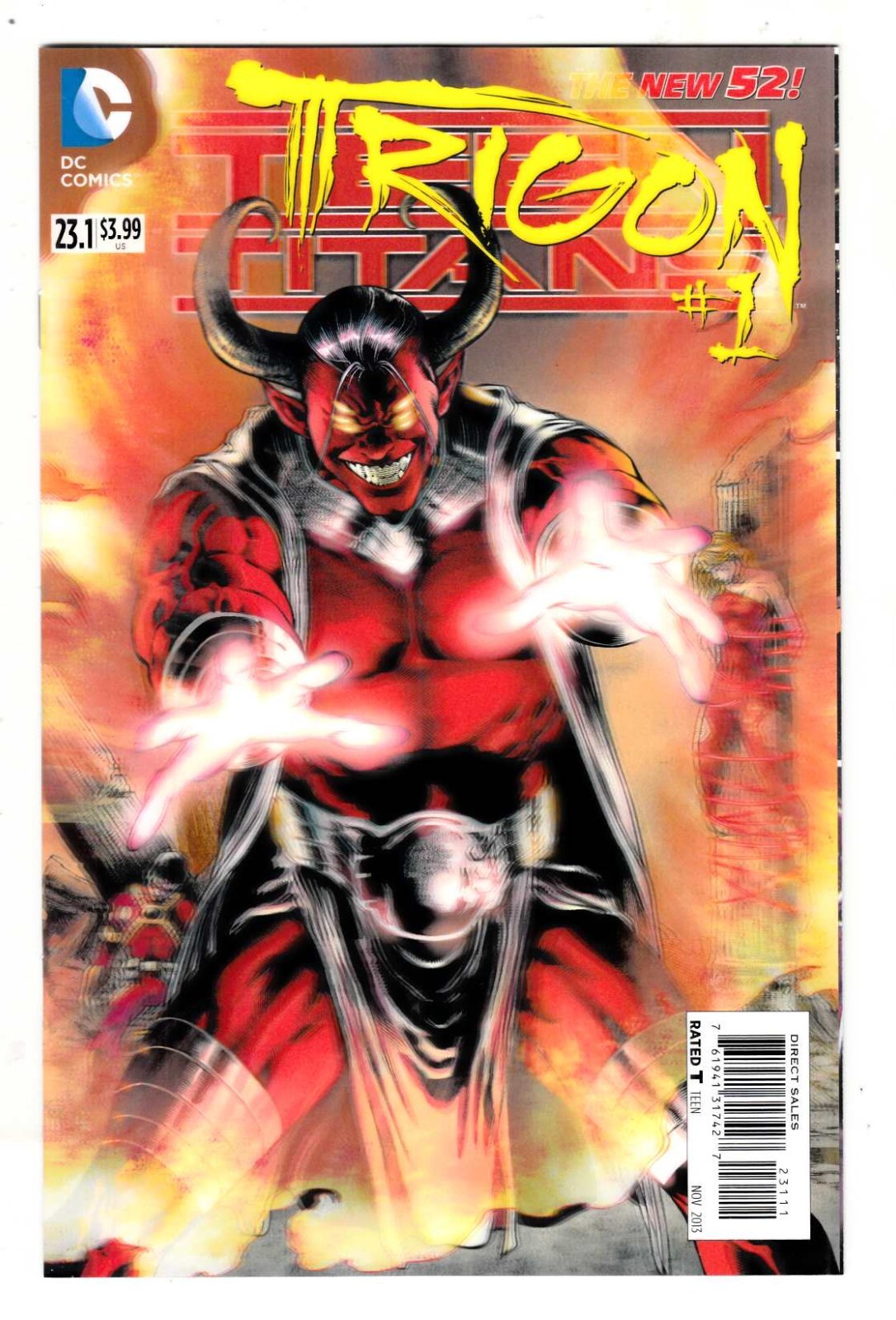 TEEN TITANS #23.1 TRIGON #1 LENTICULAR 3D COVER UNREAD NM (9.4) DC COMIC