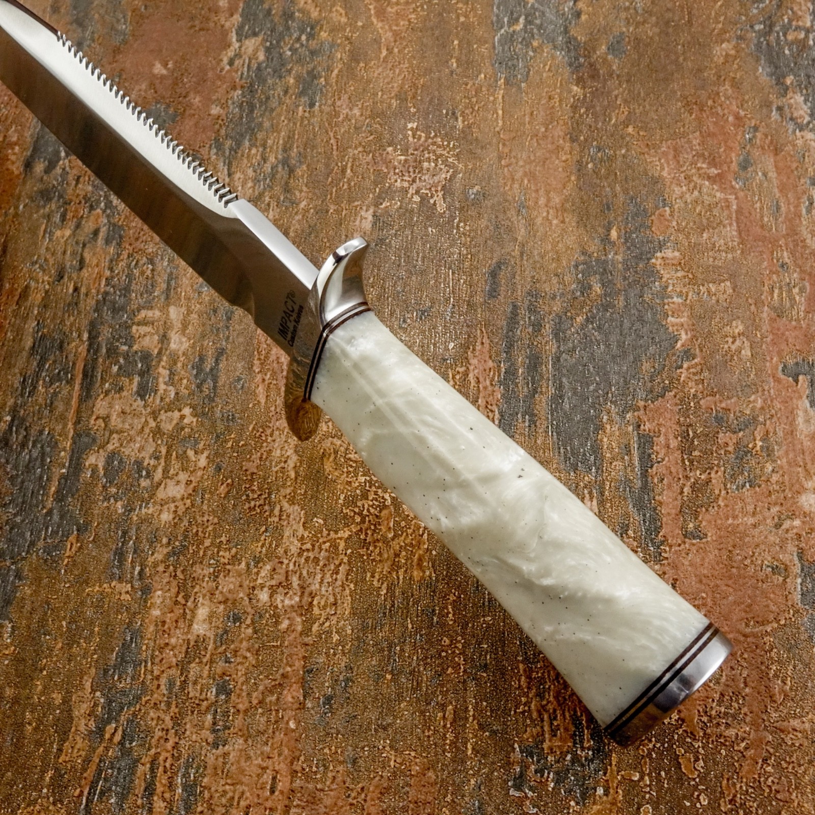 Model # 7798 Impact Cutlery Custom Hand Made Bowie Knife D2 Steel Blade Resin