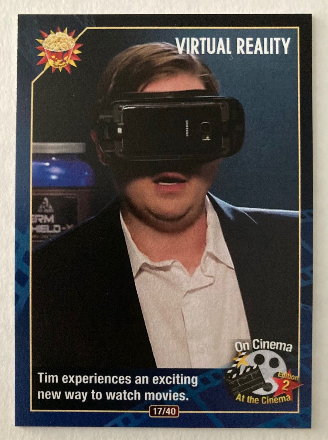 On Cinema at the Cinema, Edition 2, Trading Card #17 “Virtual Reality”