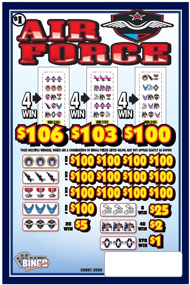 NEW pull tickets AIR FORCE – Instant Tabs