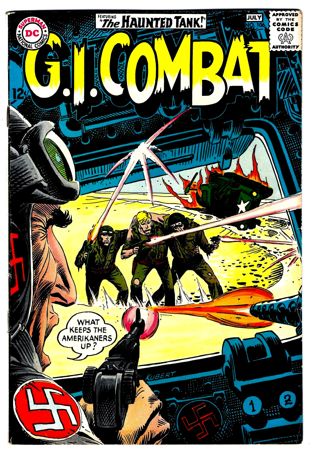 G.I. COMBAT #106 in FN+ condition a 1964 Silver Age DC War comic
