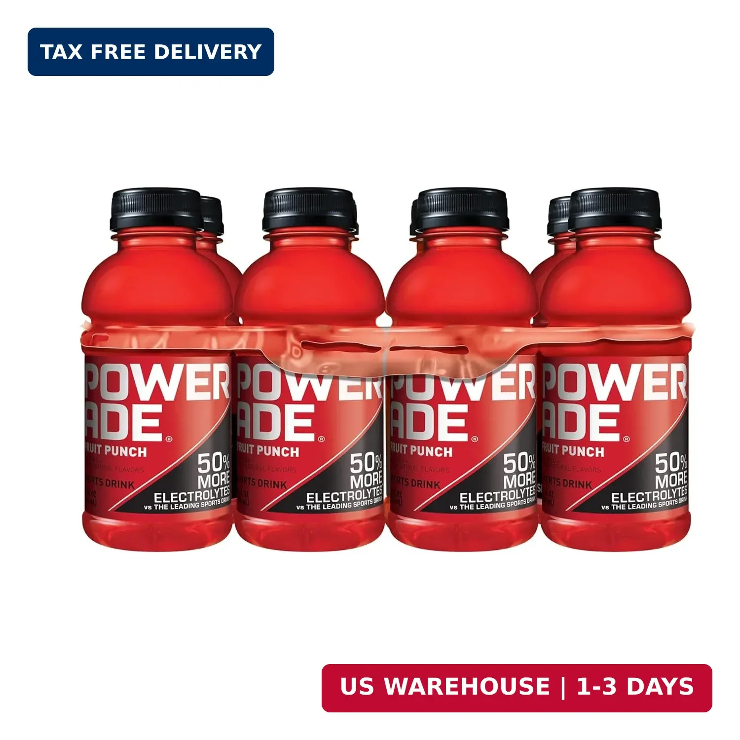POWERADE Sports Drink Fruit Punch, 12 Ounce (Pack of 8)