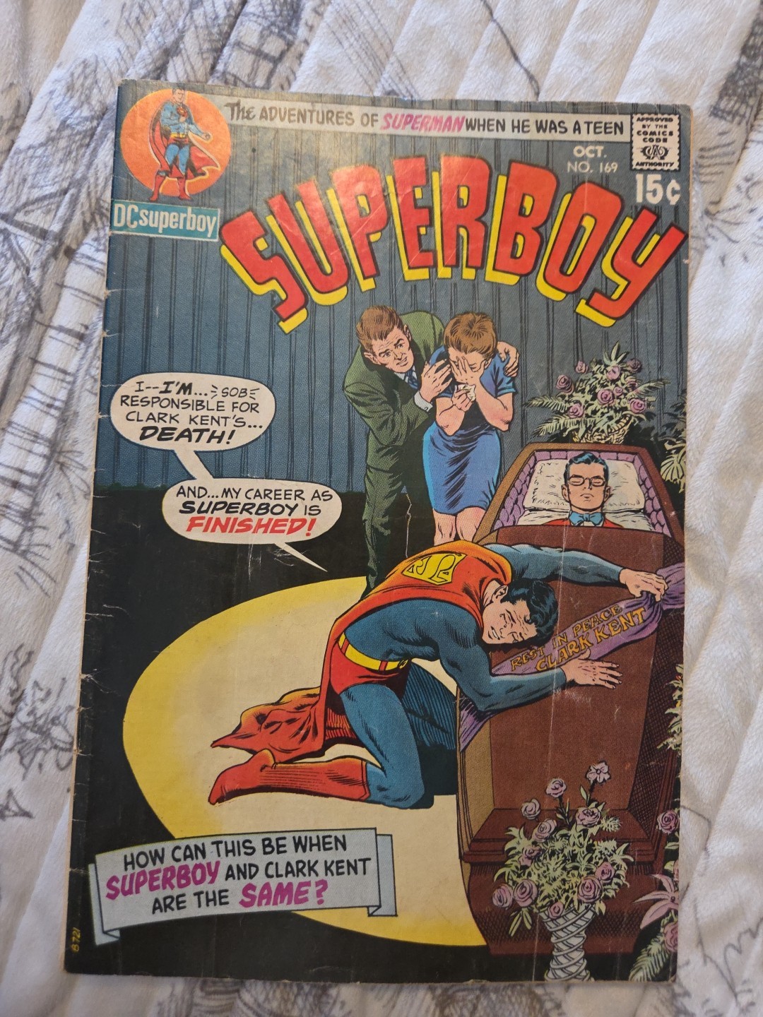 DC Superboy Vol 1 #169 October 1970 No Escape for Superboy! Bronze AgeComic Book