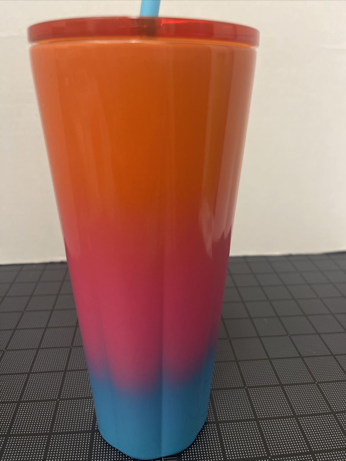 Starbucks Summer 2022 ‘Puffy Gradient’ Pink Orange Blue SS Cold Cup New