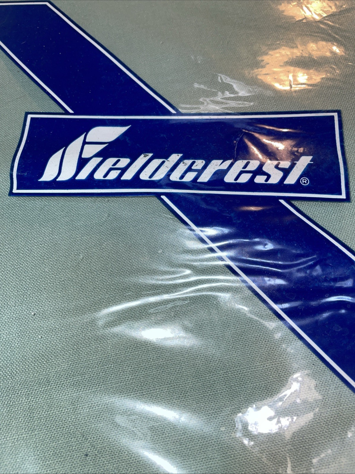 Fieldcrest Cotton & Polyester Tablecloth 70” Round Green Machine Wash New Sealed