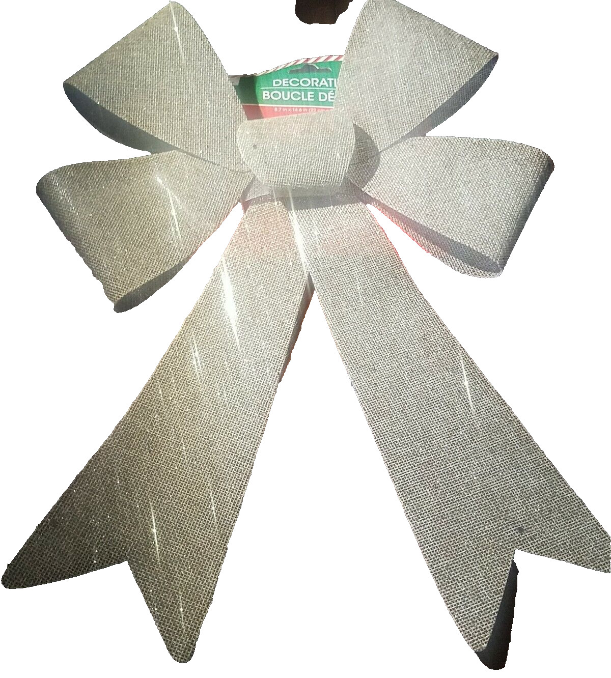 Christmas House Gold Bow 8.7 In X 14.6 In -Brand New-SHIPS N 24 HOURS